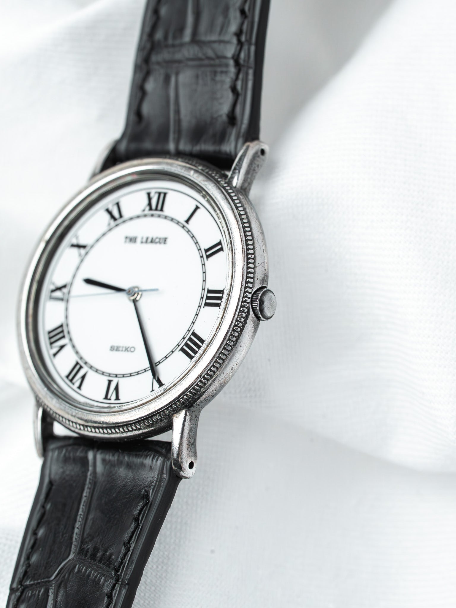 ساعة Seiko The League 5P31-7A50 فولاذ — مينا روماني (1987)