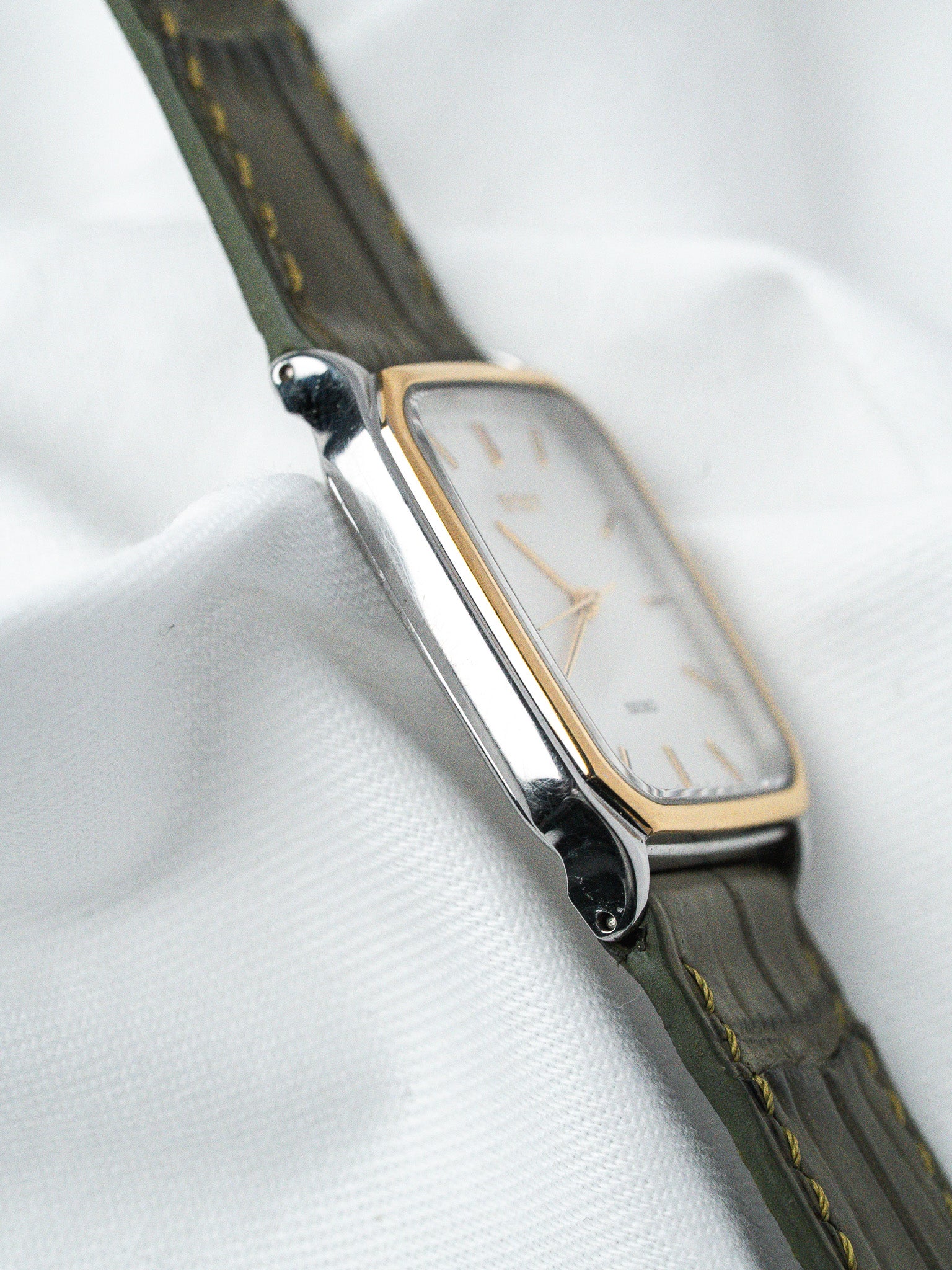 Montre Seiko Tank Spirit 5E31-5B50 Bicolore — Cadran Sablé (1994)