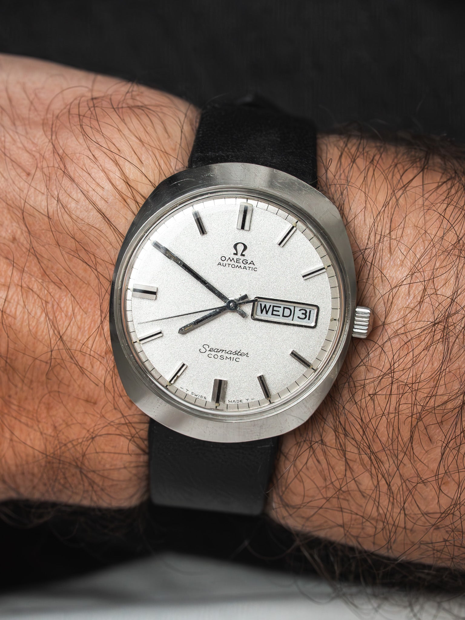 Omega Seamaster Cosmic 166.036 钢 —— C 中的 Day-Date(1969)