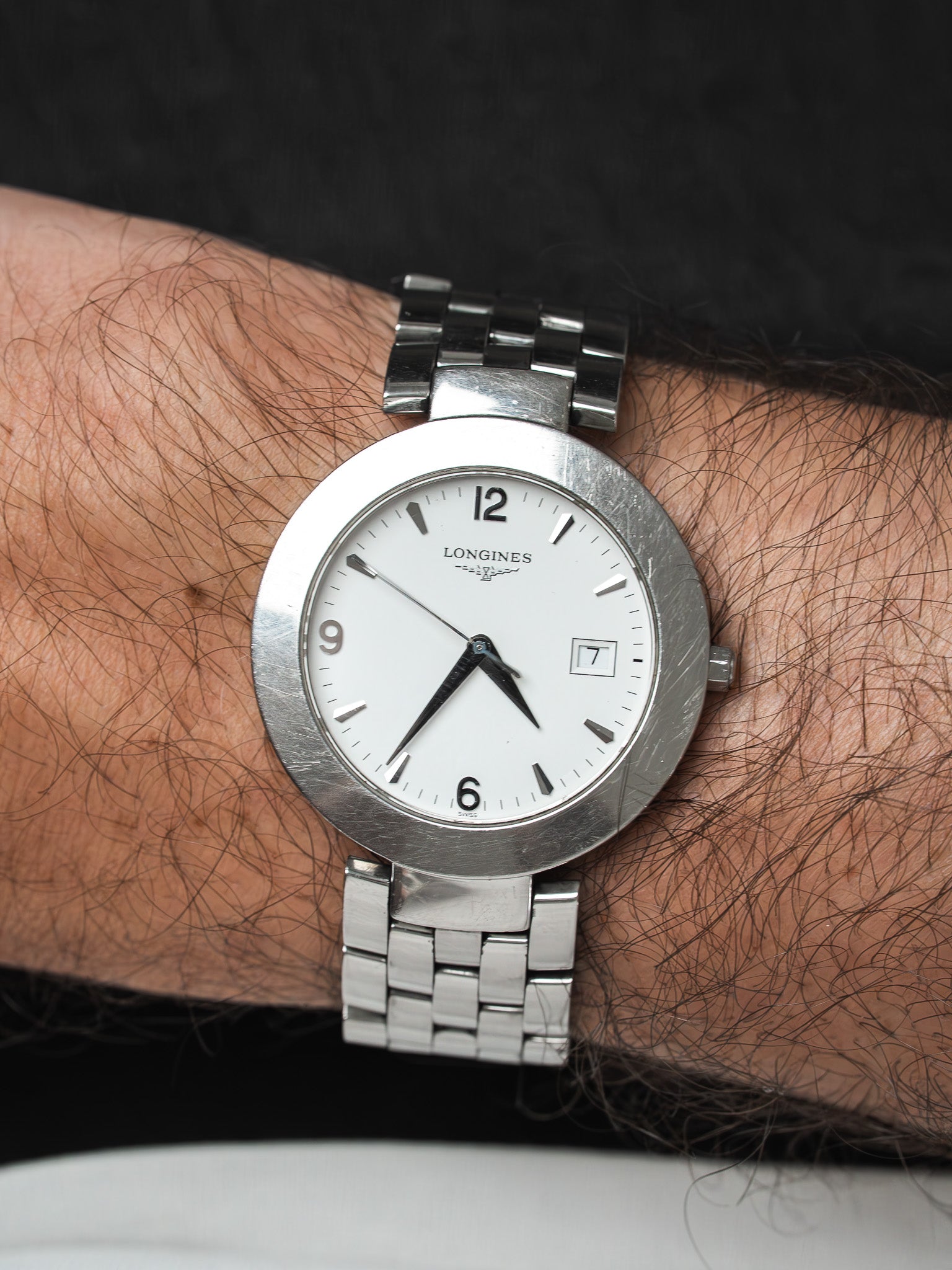 Longines Vintage Watch - Round Stainless Steel Quartz 37mm (1990s)