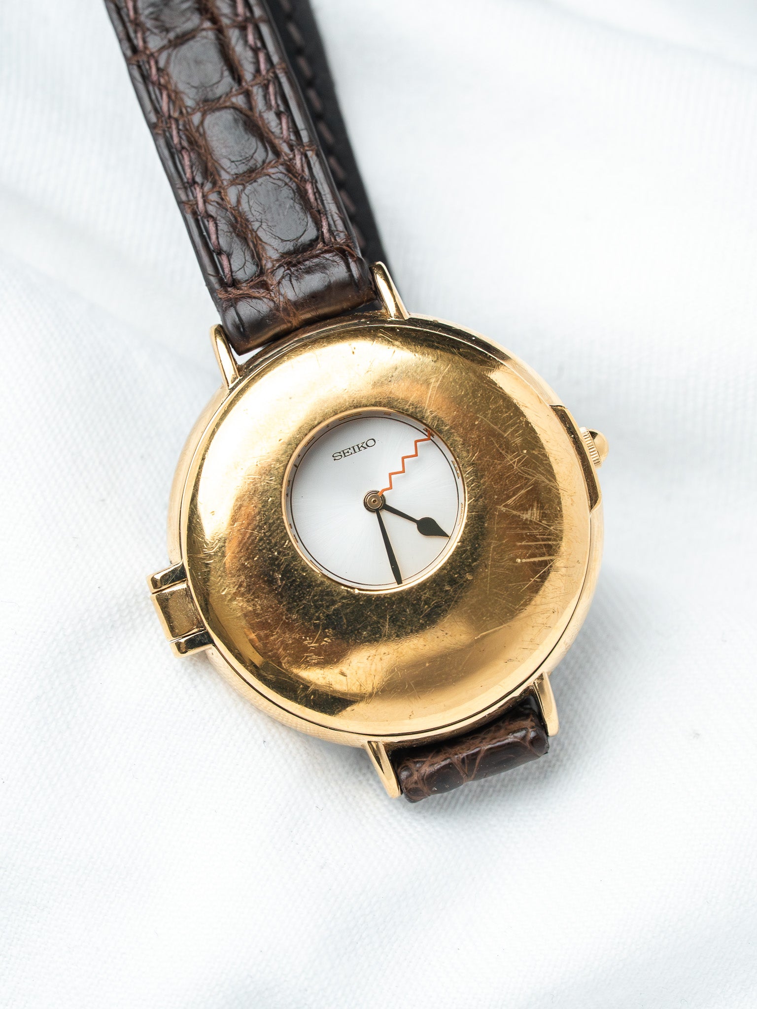 Orologio Seiko hArmony 2N21-0010 placcato oro — copertura musicale (1988)