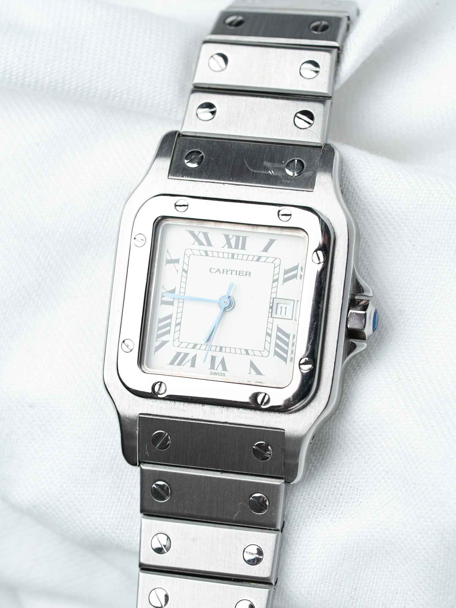 Montre Cartier Santos Carrée 2960 Acier — Automatique (1980s)