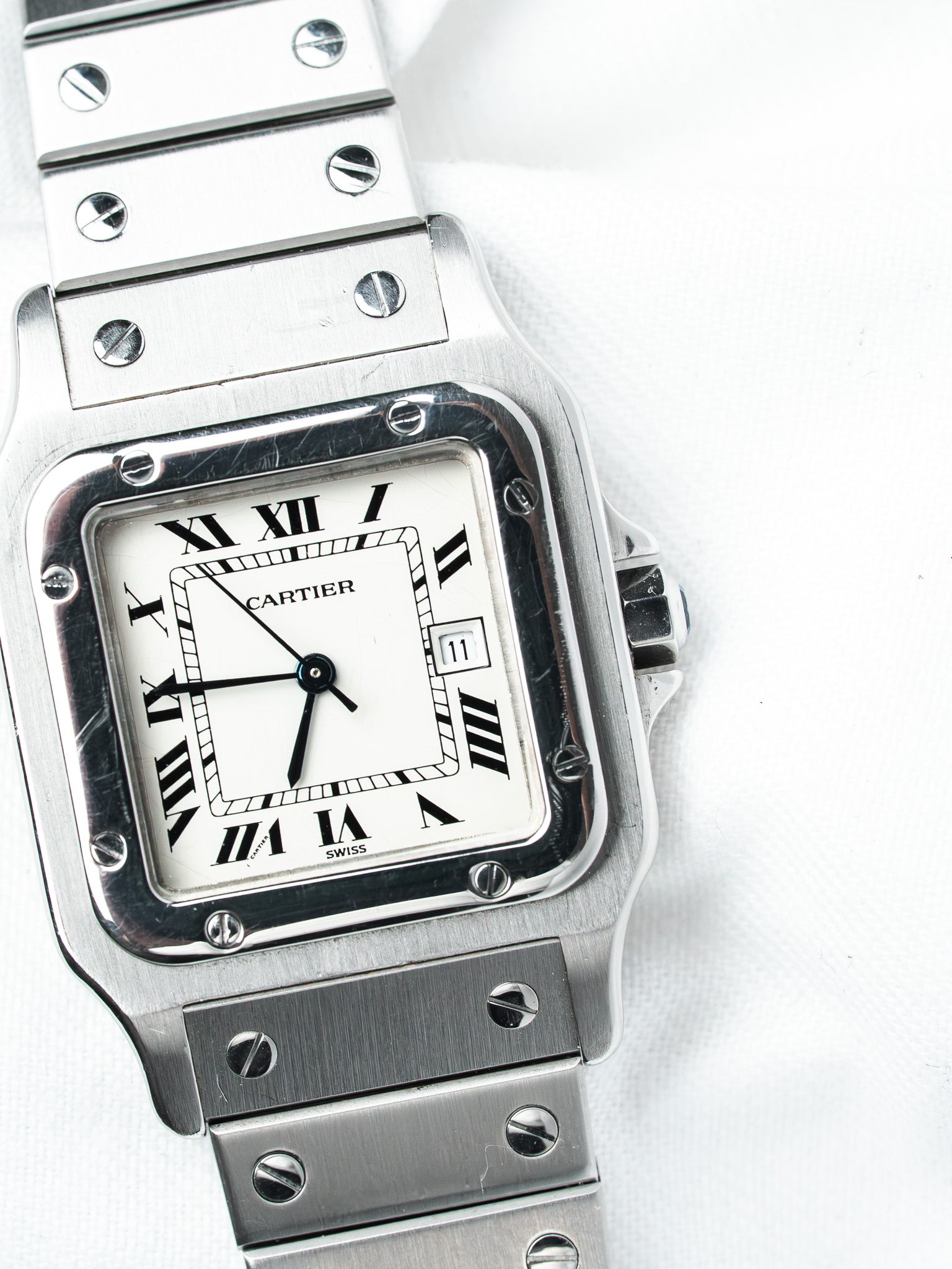 Montre Cartier Santos Carrée 2960 Acier — Automatique (1980s)