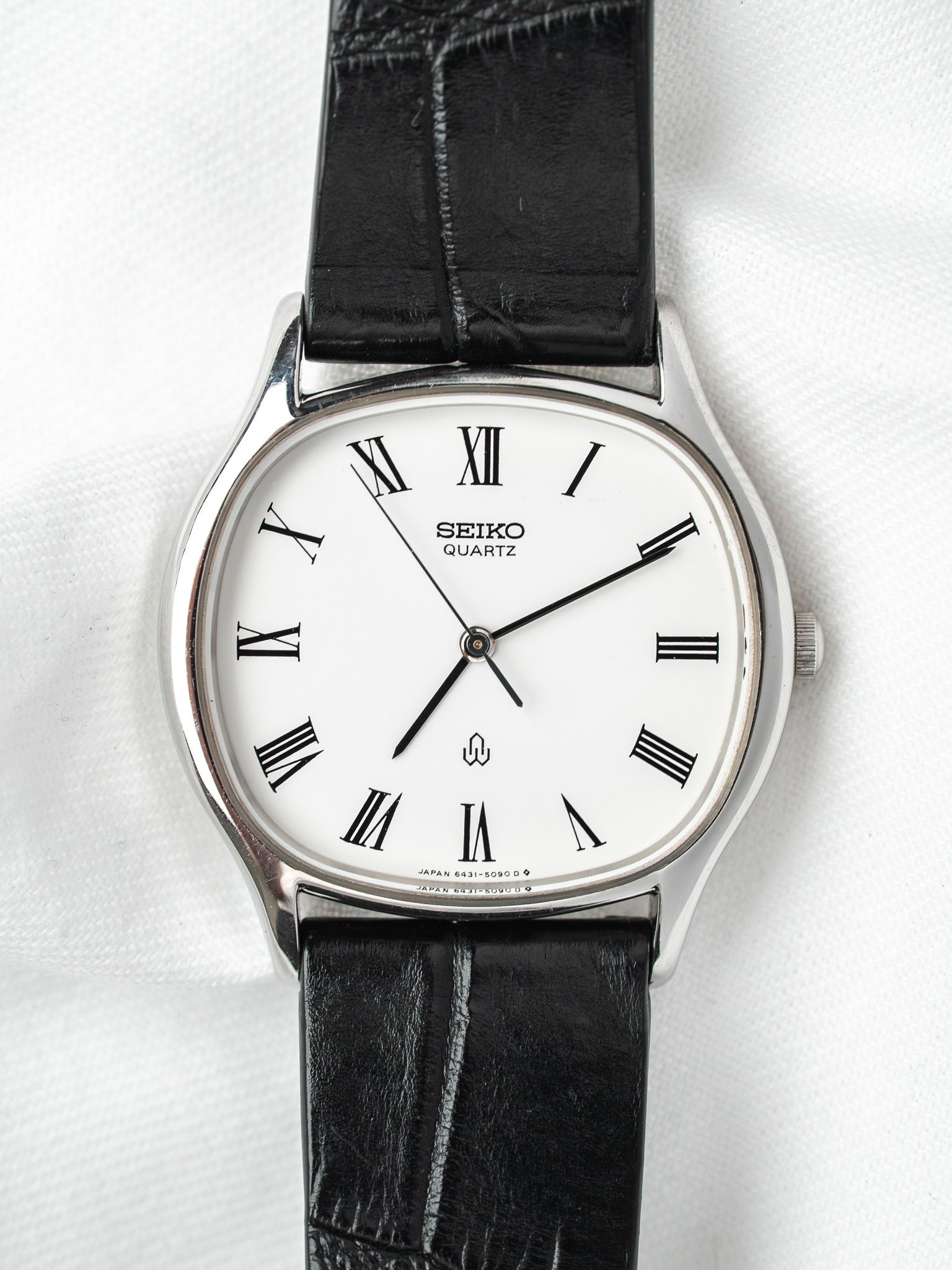Montre Seiko 6431-5040 Acier — Coussin Cadran Romain (1982)