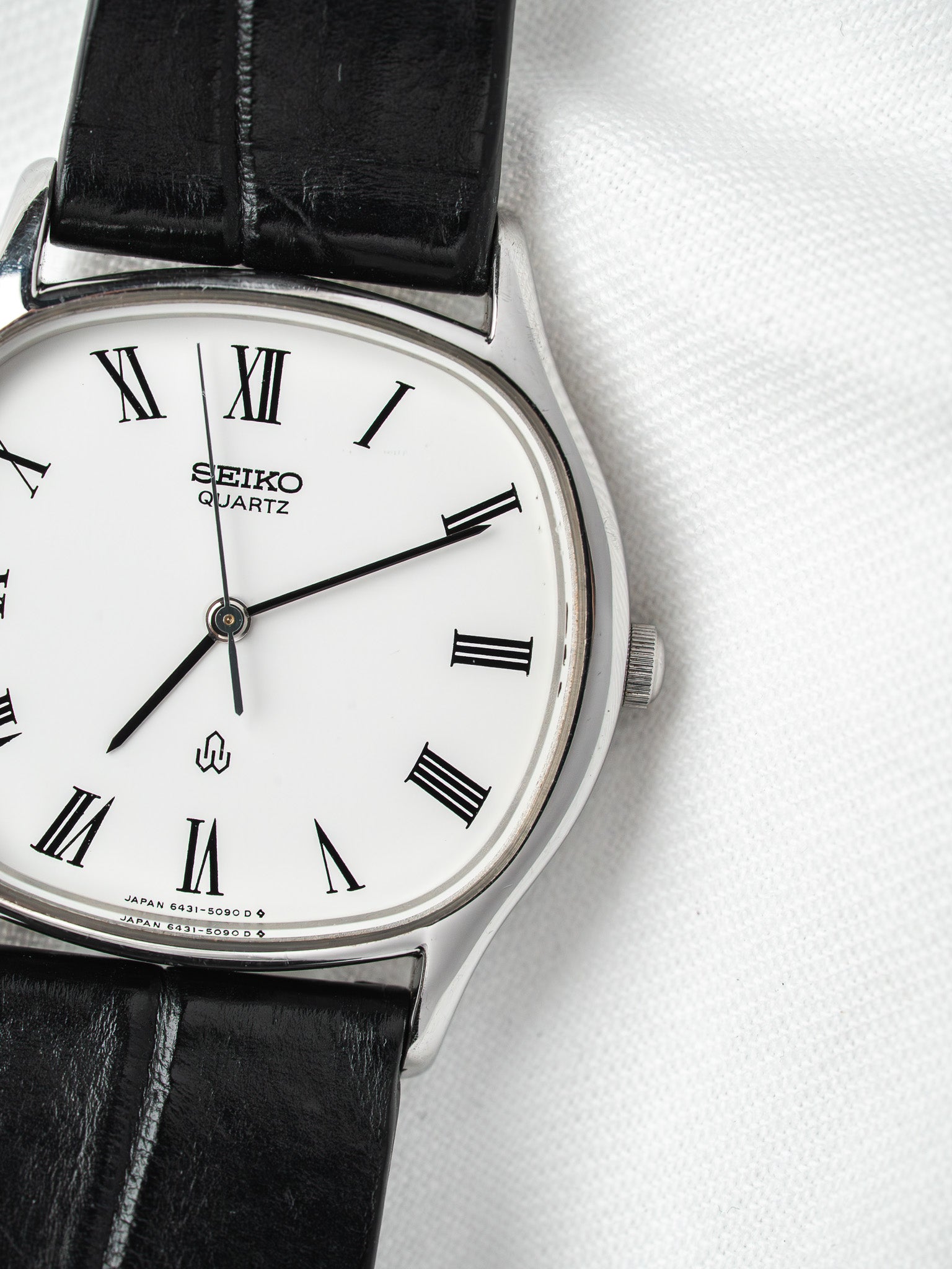 Montre Seiko 6431-5040 Acier — Coussin Cadran Romain (1982)