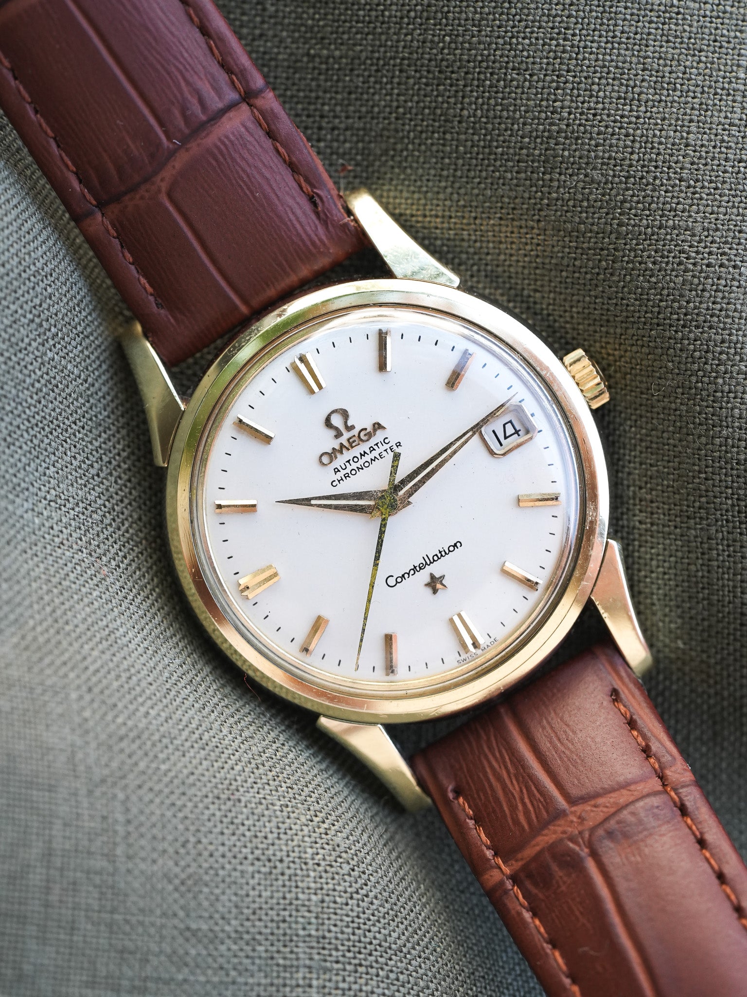 Omega - Constellation Chronometer Plaqué or Acier Blanc 14393-61-SC - 1961