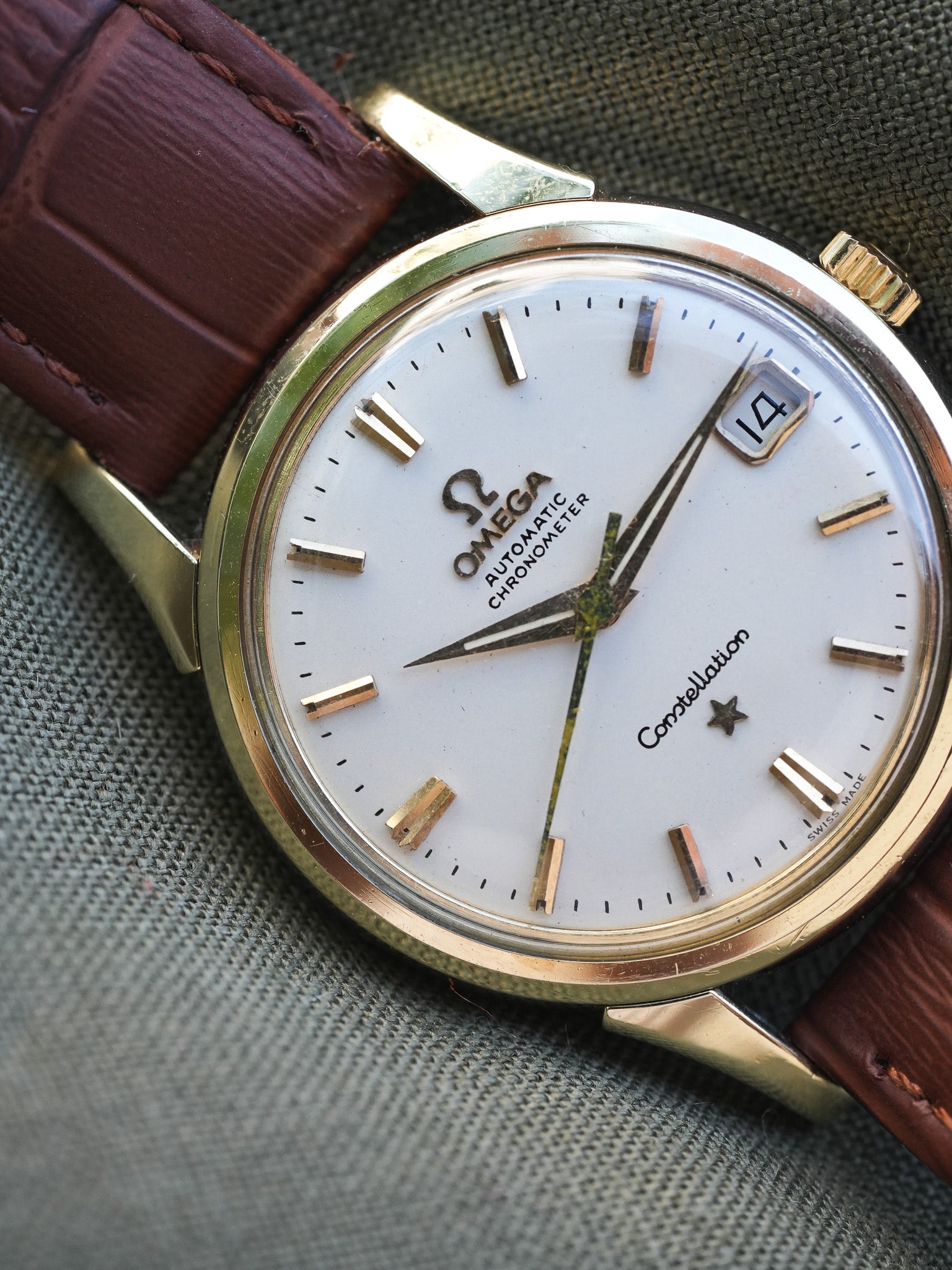 Omega - Constellation Chronometer Plaqué or Acier Blanc 14393-61-SC - 1961