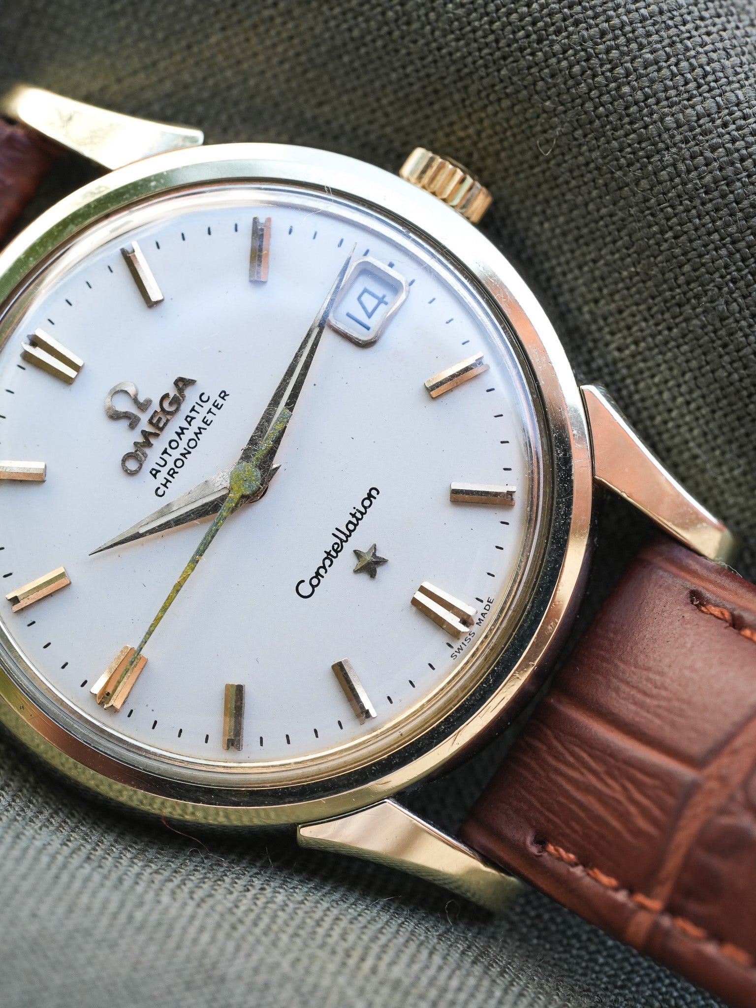 Omega - Constellation Chronometer Plaqué or Acier Blanc 14393-61-SC - 1961