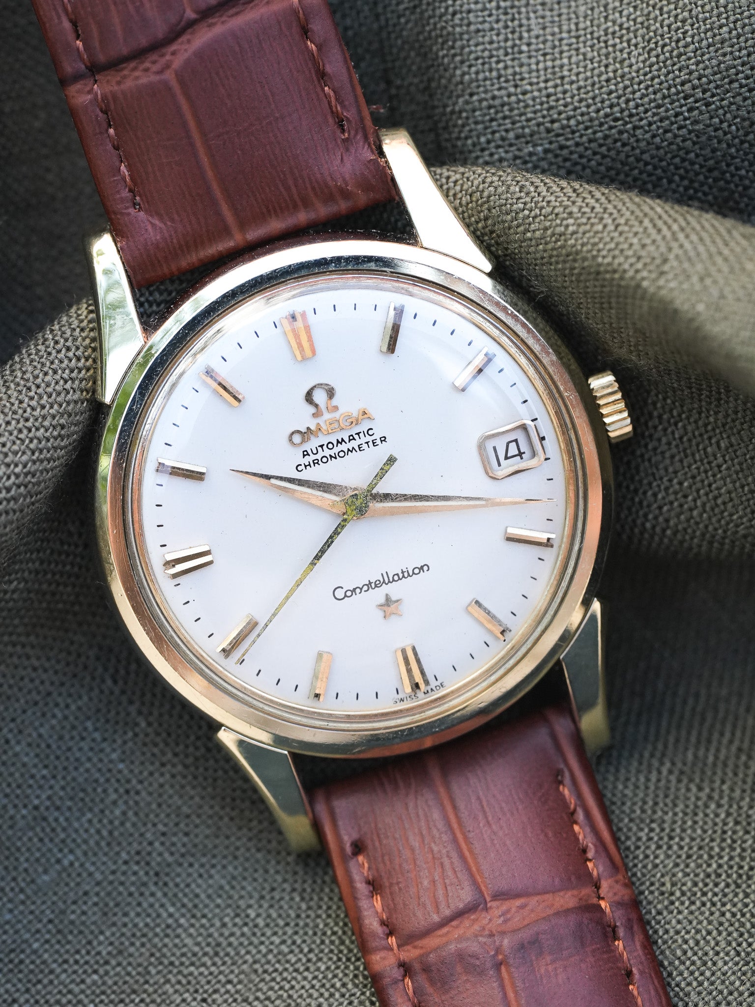 Omega - Constellation Chronometer Plaqué or Acier Blanc 14393-61-SC - 1961