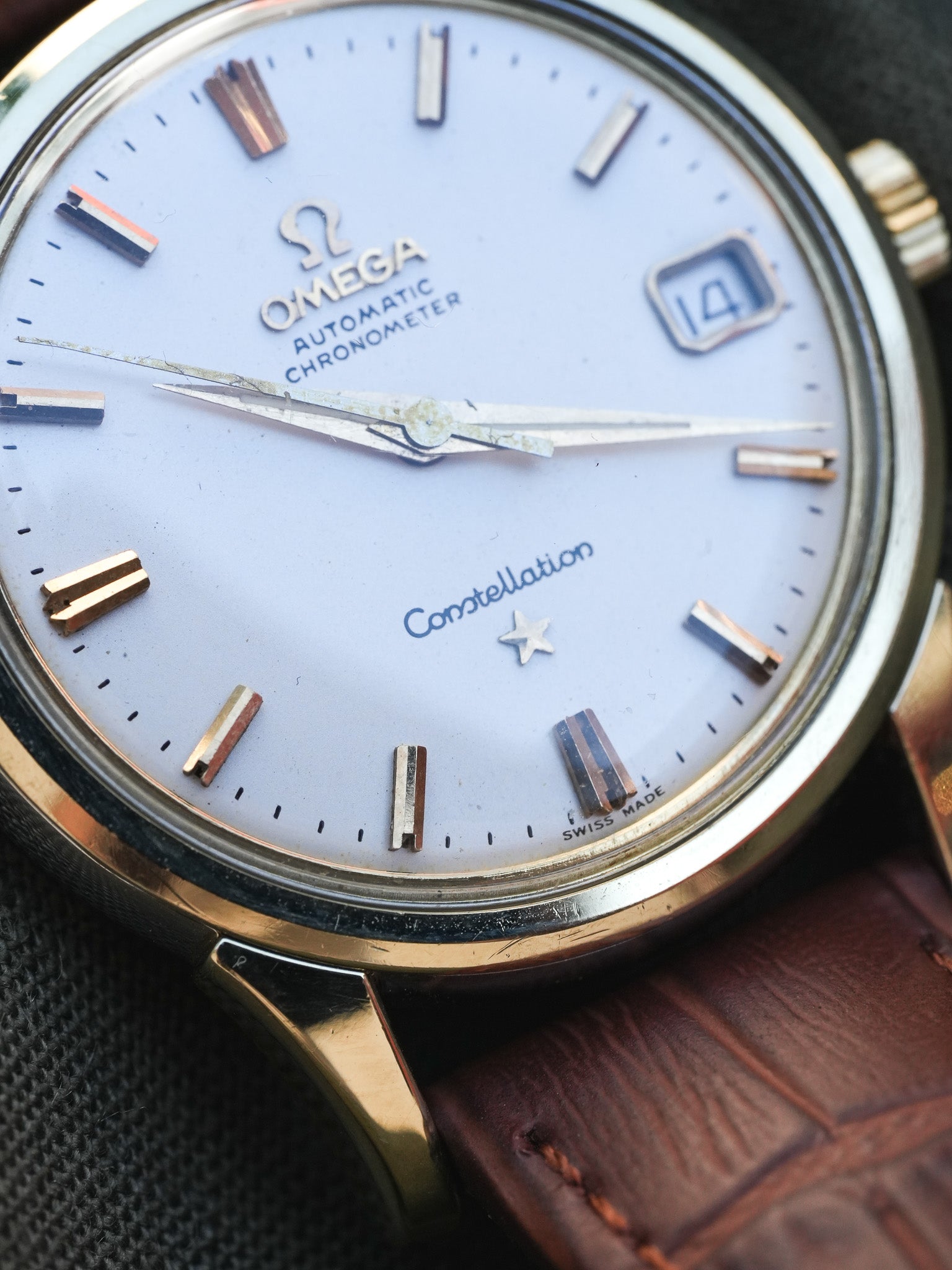 Omega - Constellation Chronometer Plaqué or Acier Blanc 14393-61-SC - 1961