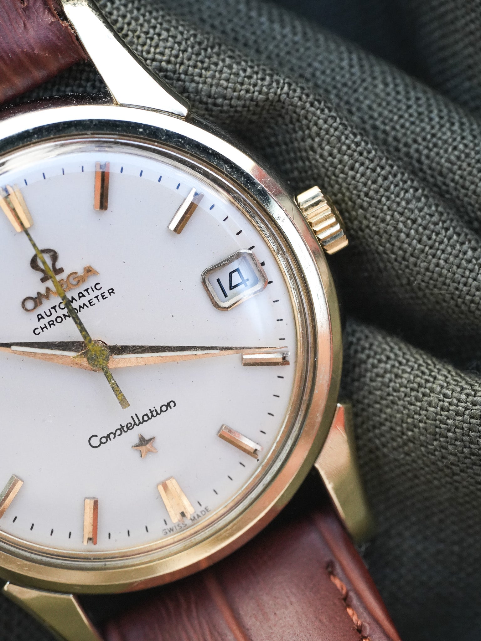 Omega - Constellation Chronometer Plaqué or Acier Blanc 14393-61-SC - 1961