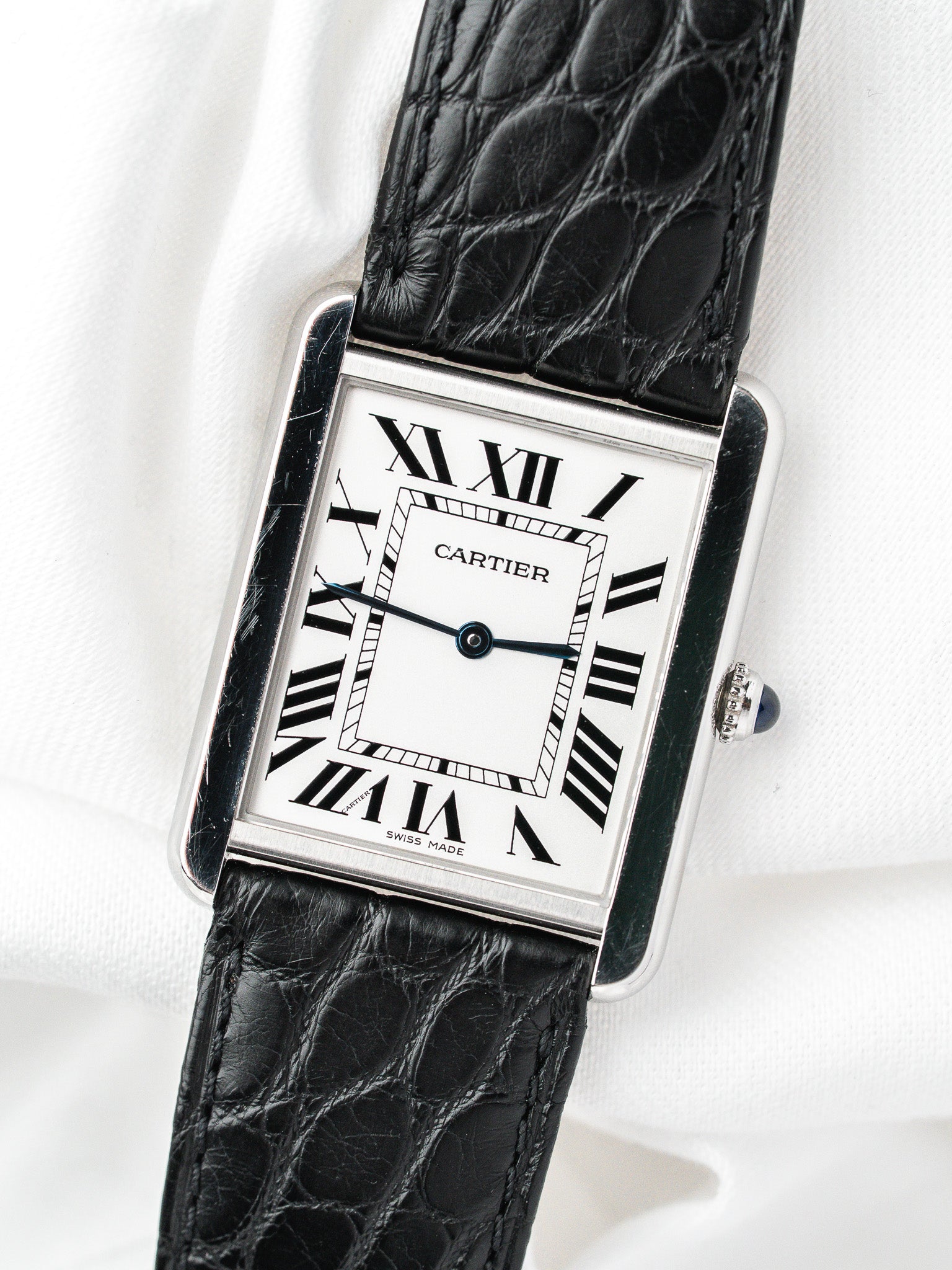Montre Cartier Tank Solo 2715 Acier — Grand Modèle (2010s)