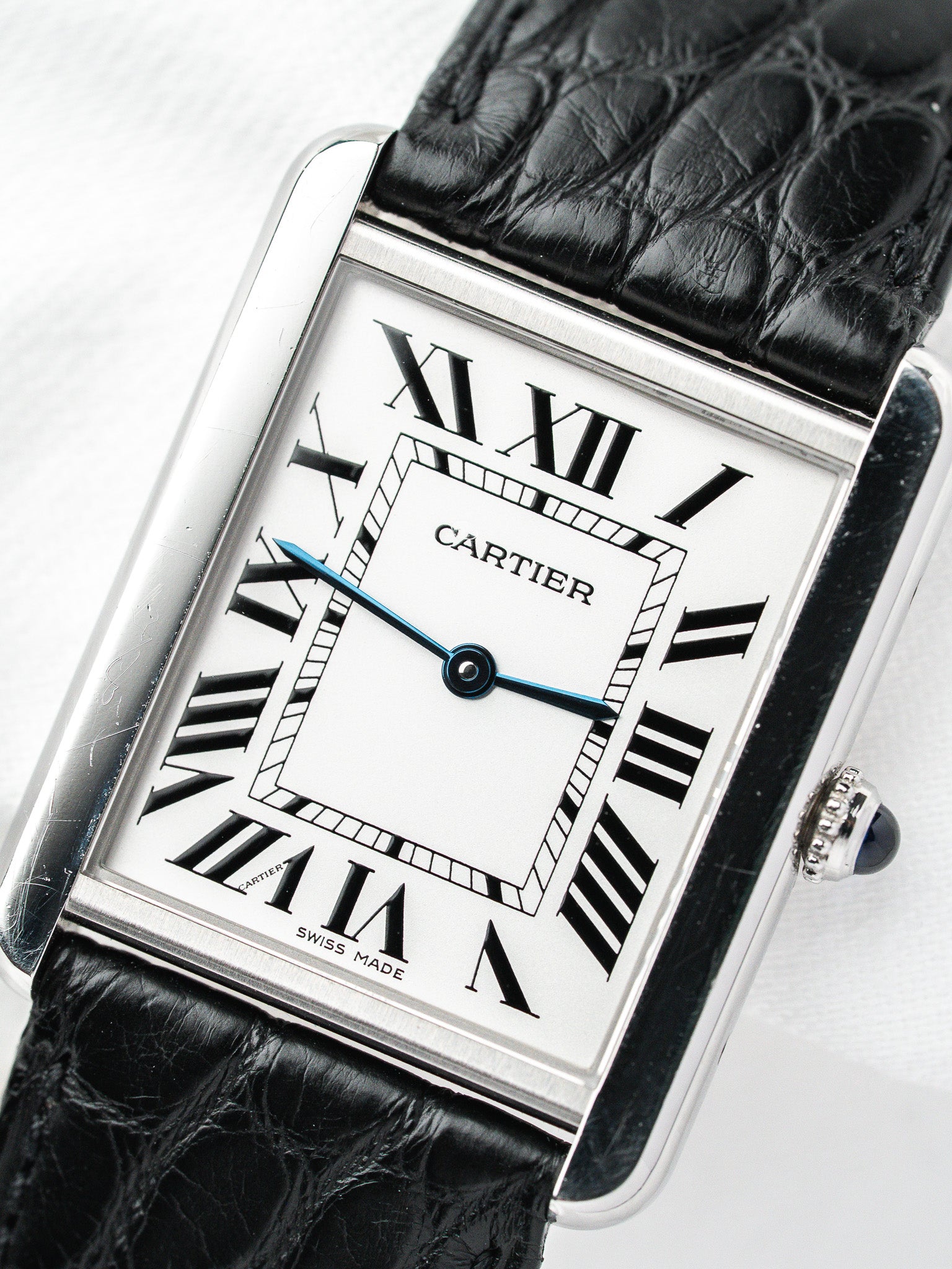 Montre Cartier Tank Solo 2715 Acier — Grand Modèle (2010s)