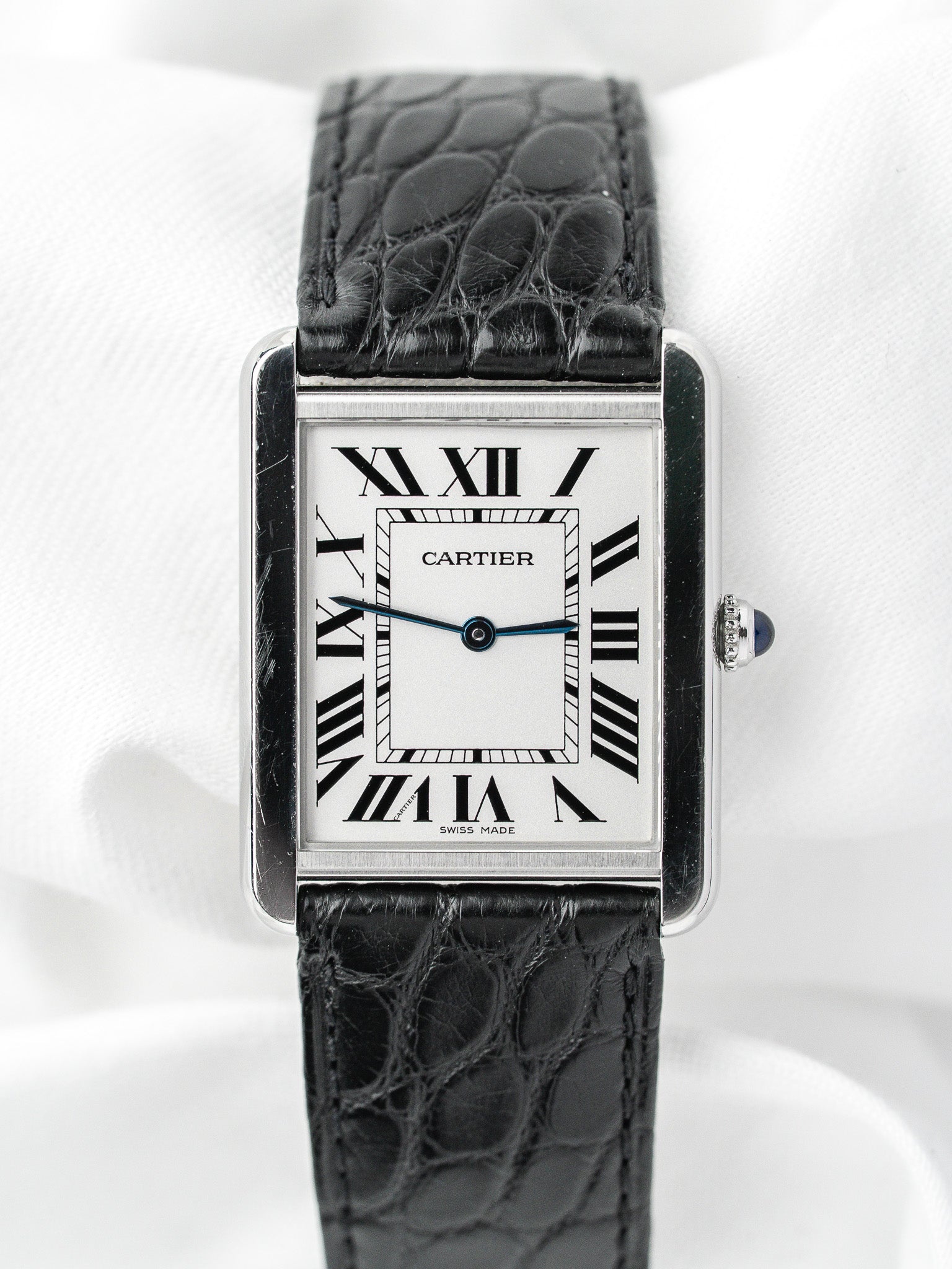 Montre Cartier Tank Solo 2715 Acier — Grand Modèle (2010s)