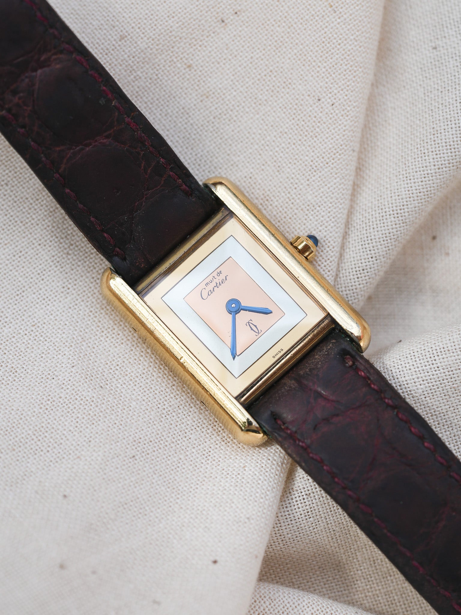 Cartier - Tank Must Trinity Petit modèle quartz - 1980s