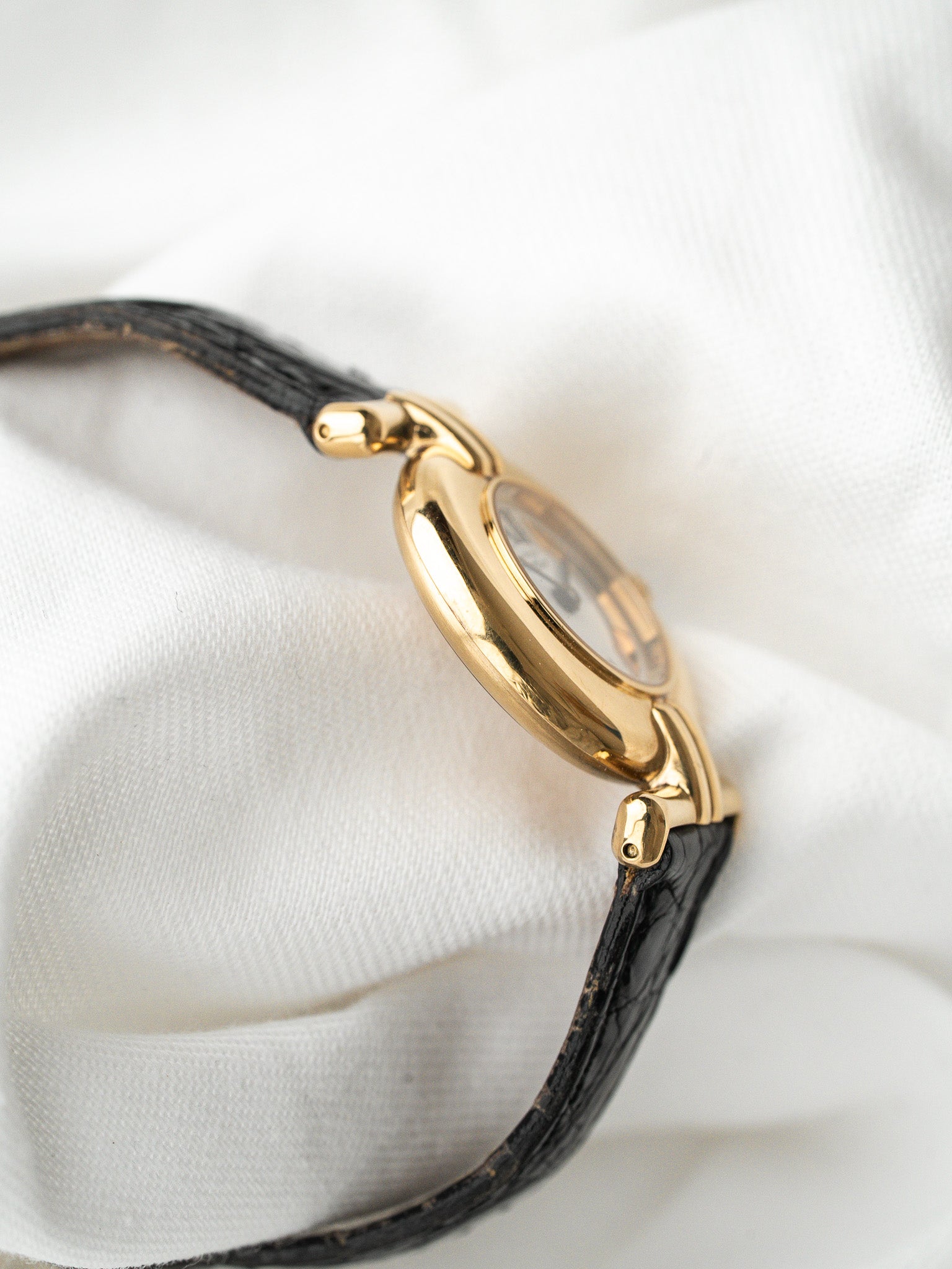 Montre Cartier Must Colisée Vermeil (1994) – Full Set & Bracelet Noir