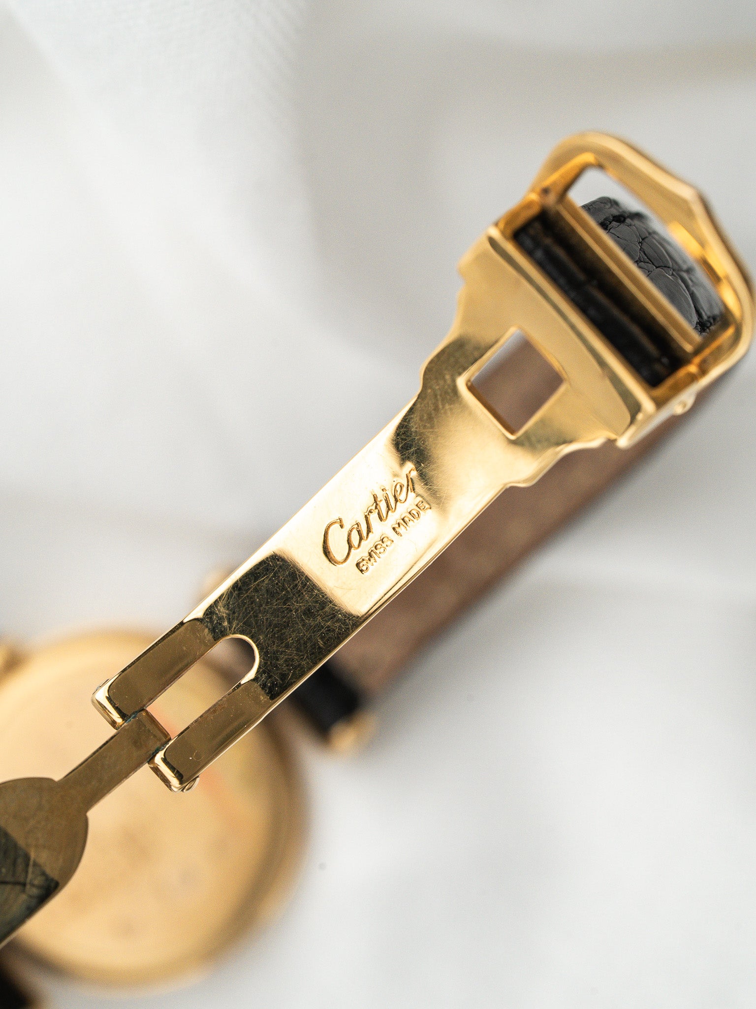 Montre Cartier Must Colisée Vermeil (1994) – Full Set & Bracelet Noir