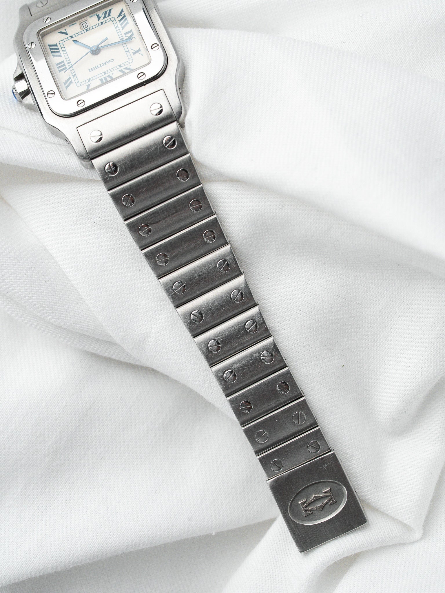 Cartier Vintage Santos Galbée Uhr 987901 — Stahl (1990s)