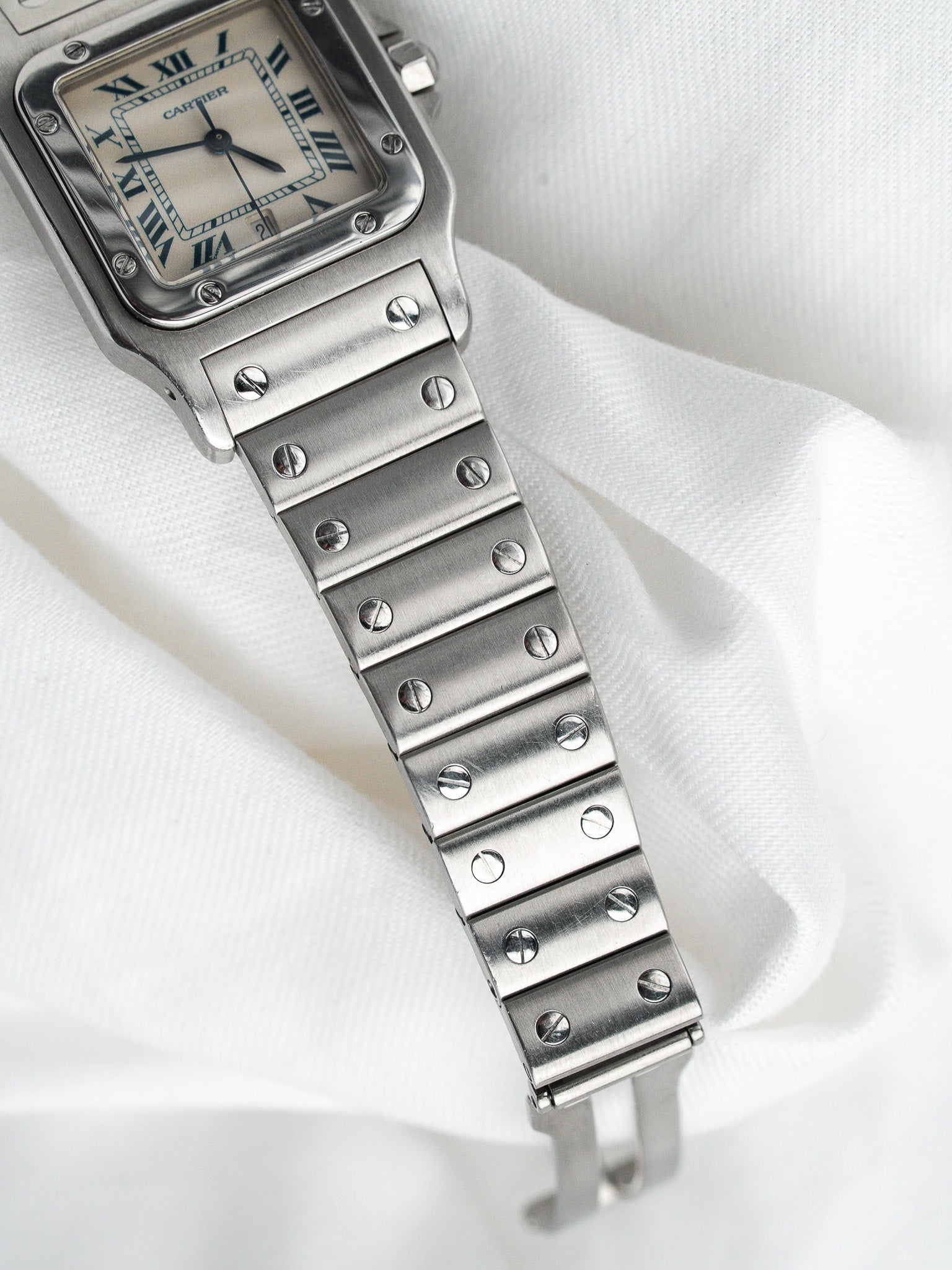 Cartier Vintage Santos Galbée Uhr 987901 — Stahl (1990s)