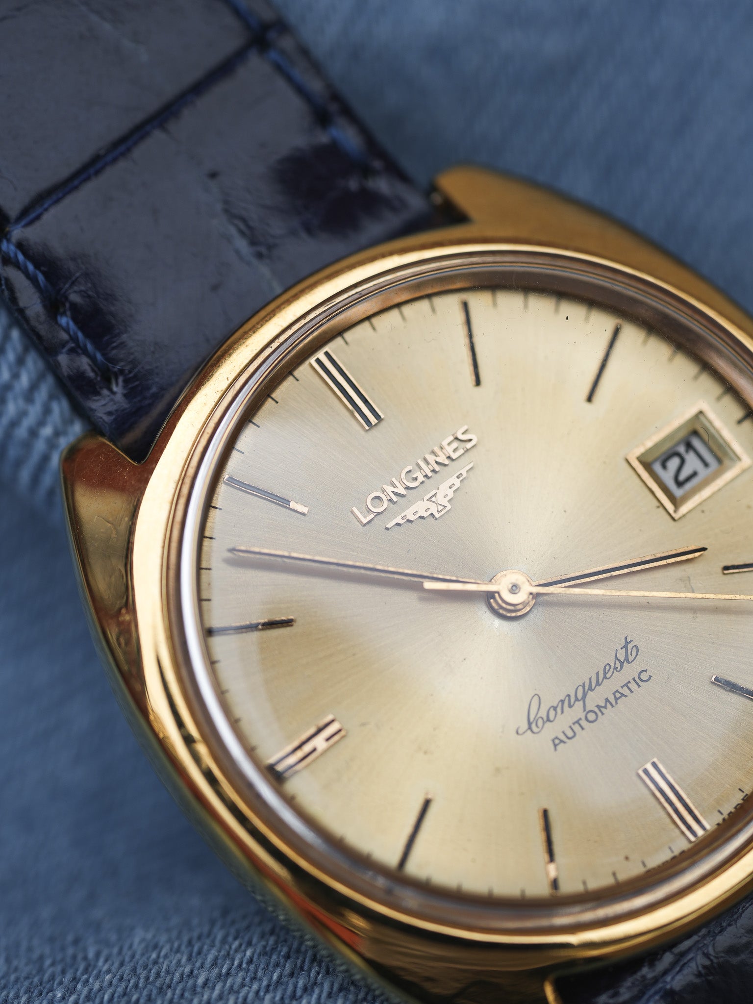 Longines - Monobloc Conquest plaqué or - 1990s