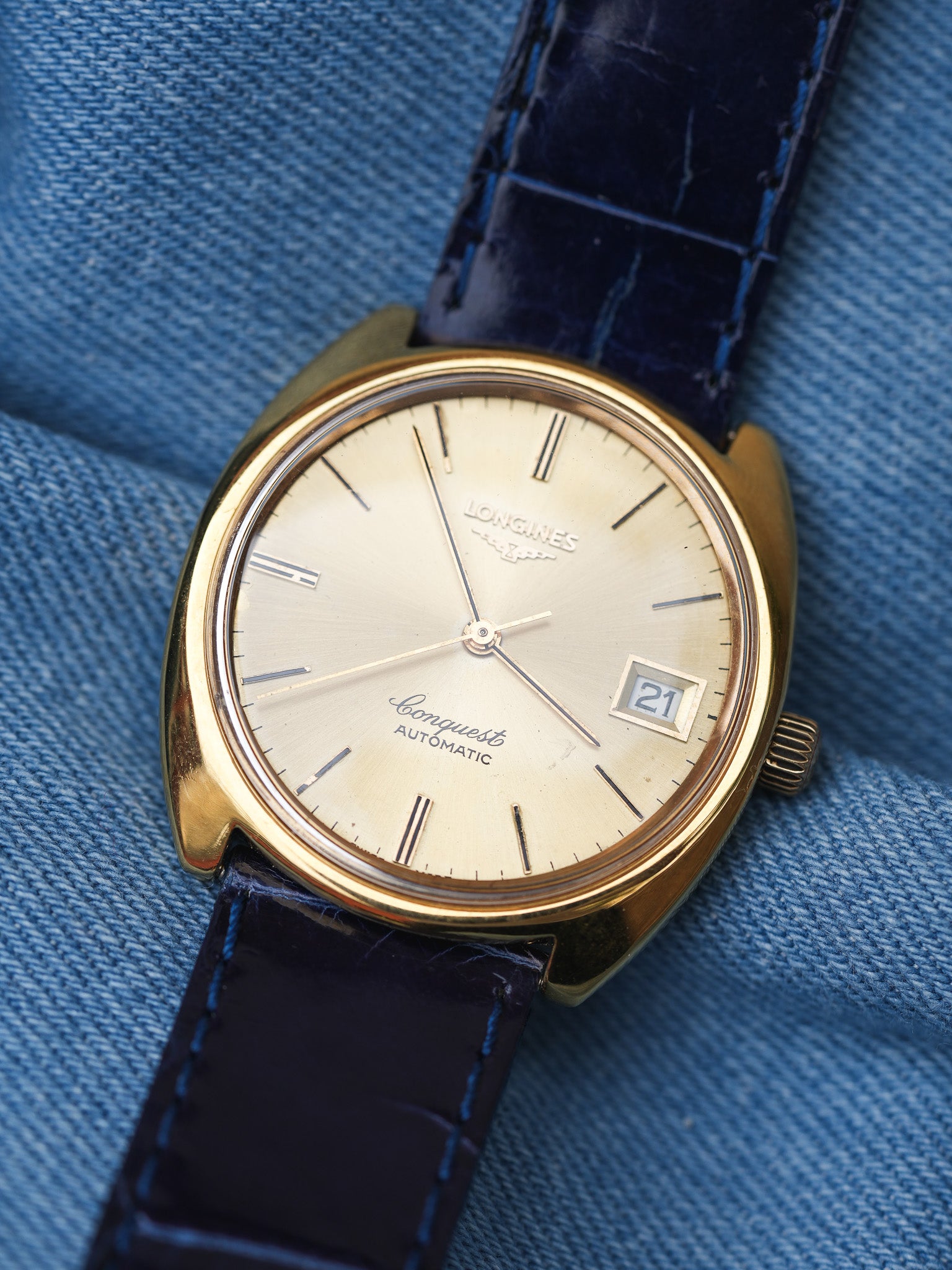 Longines - Monobloc Conquest plaqué or - 1990s