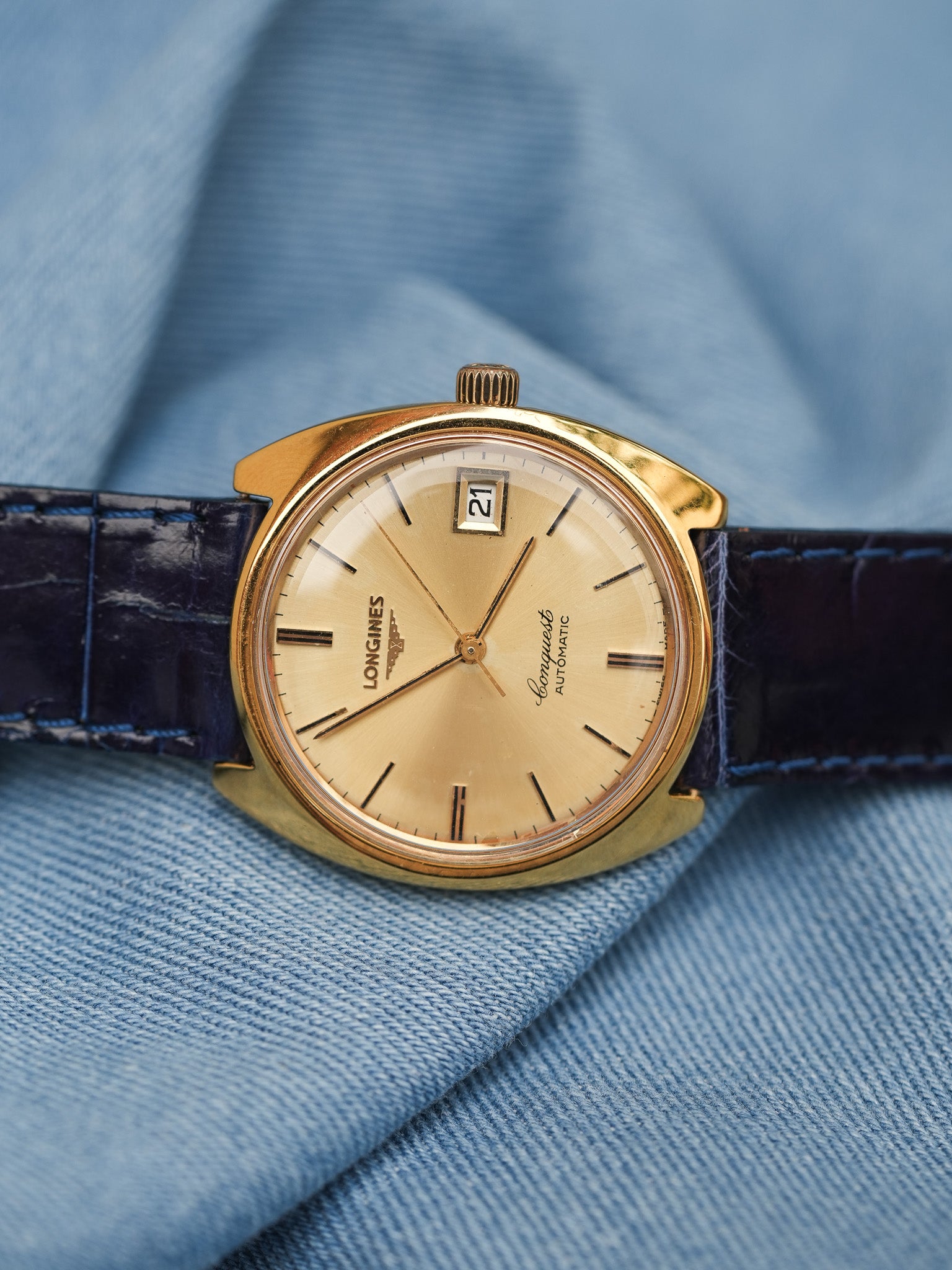 Longines - Monobloc Conquest plaqué or - 1990s
