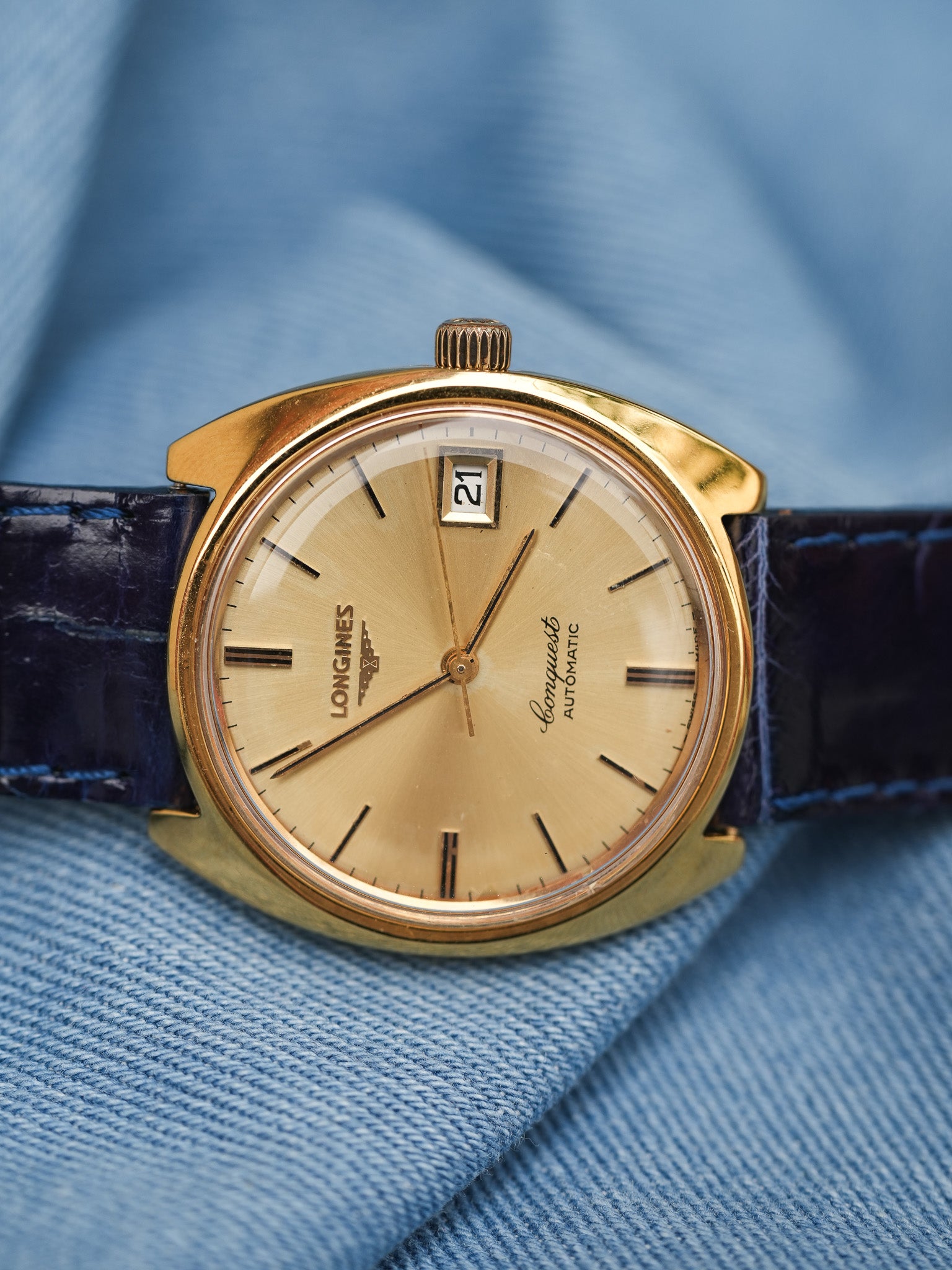 Longines - Monobloc Conquest plaqué or - 1990s