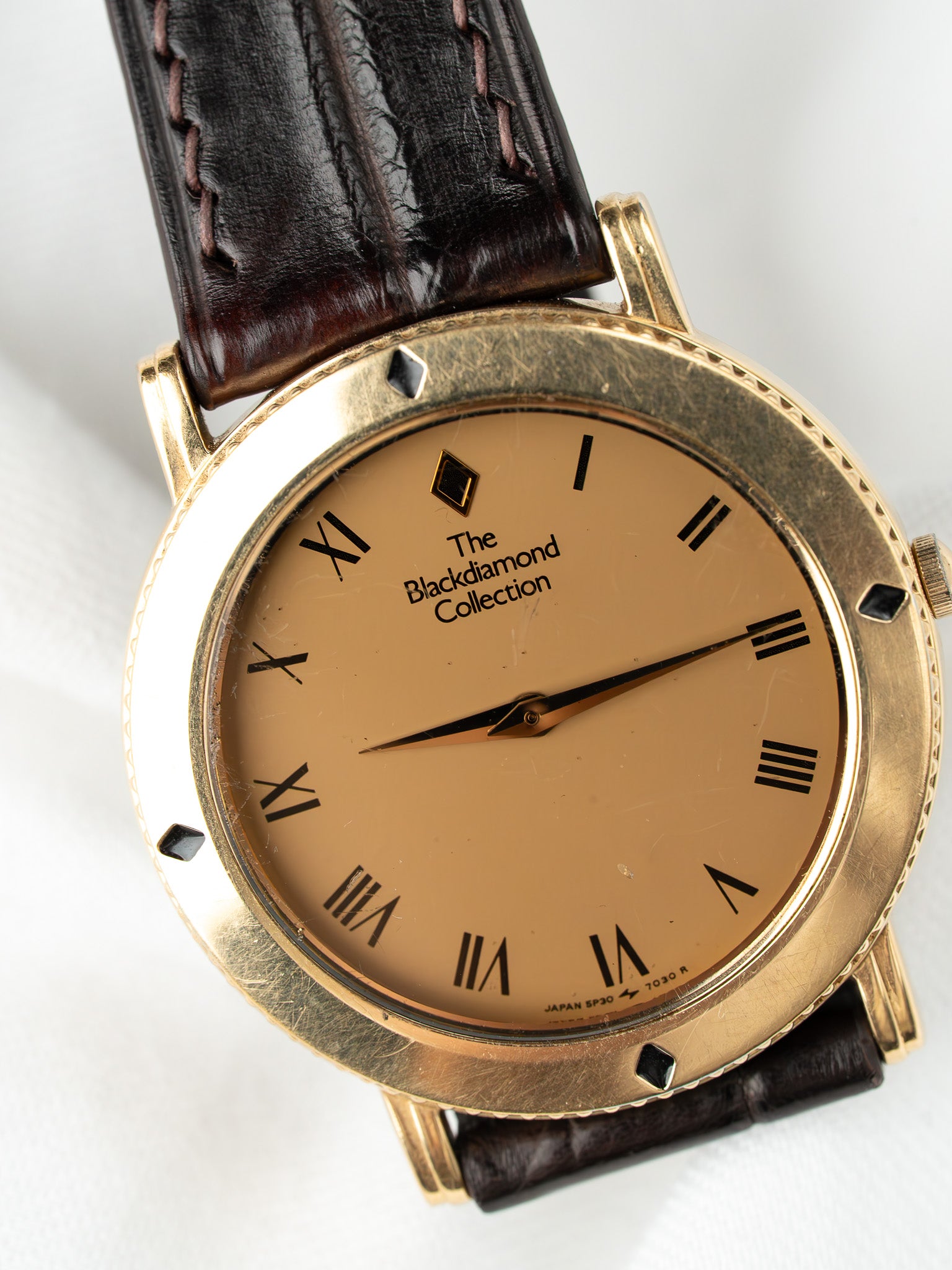 Seiko The Blackdiamond Collection Orologio — Placcato oro Quadrante nascosto (1993)