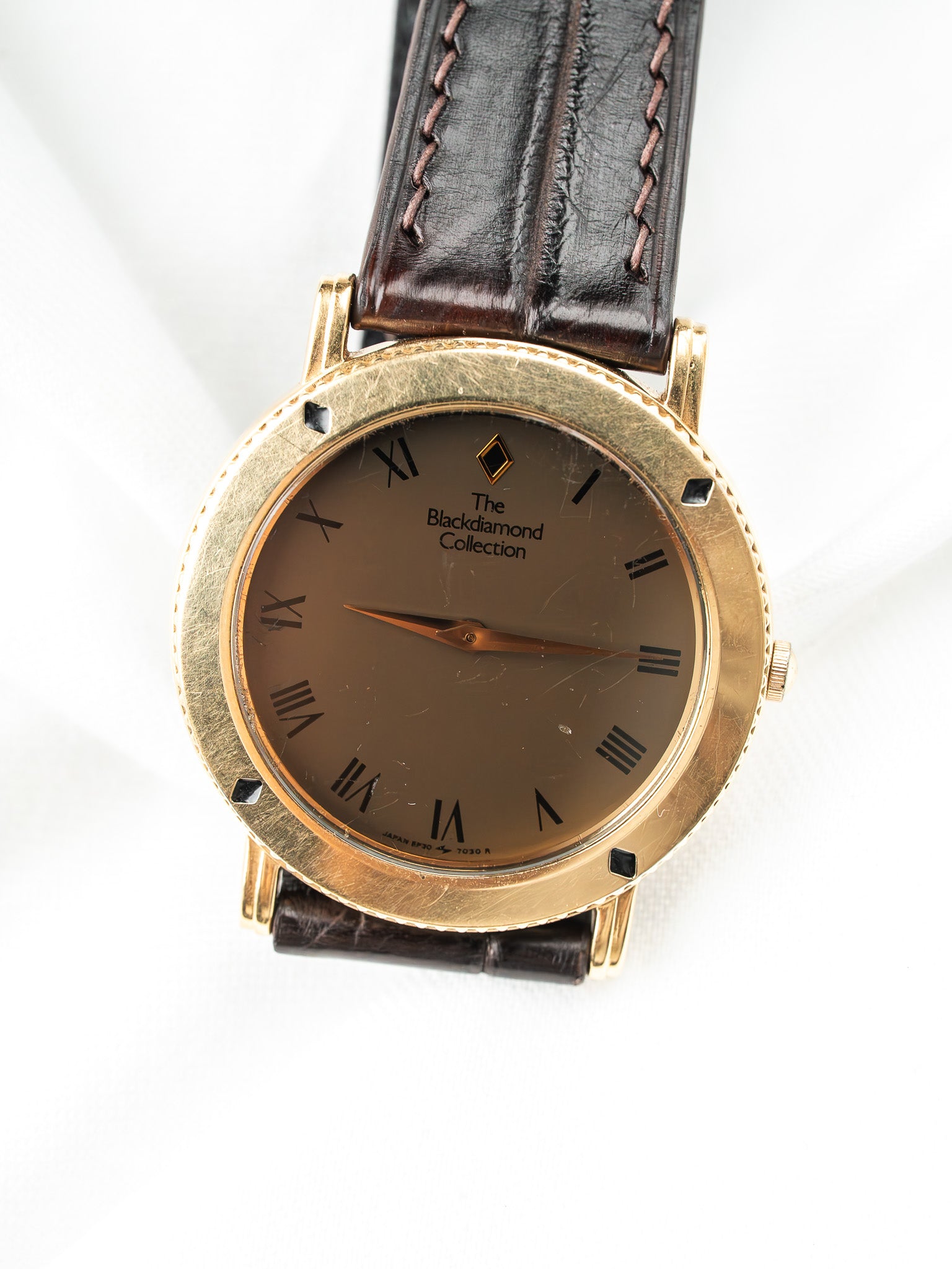 Seiko The Blackdiamond Collection Orologio — Placcato oro Quadrante nascosto (1993)