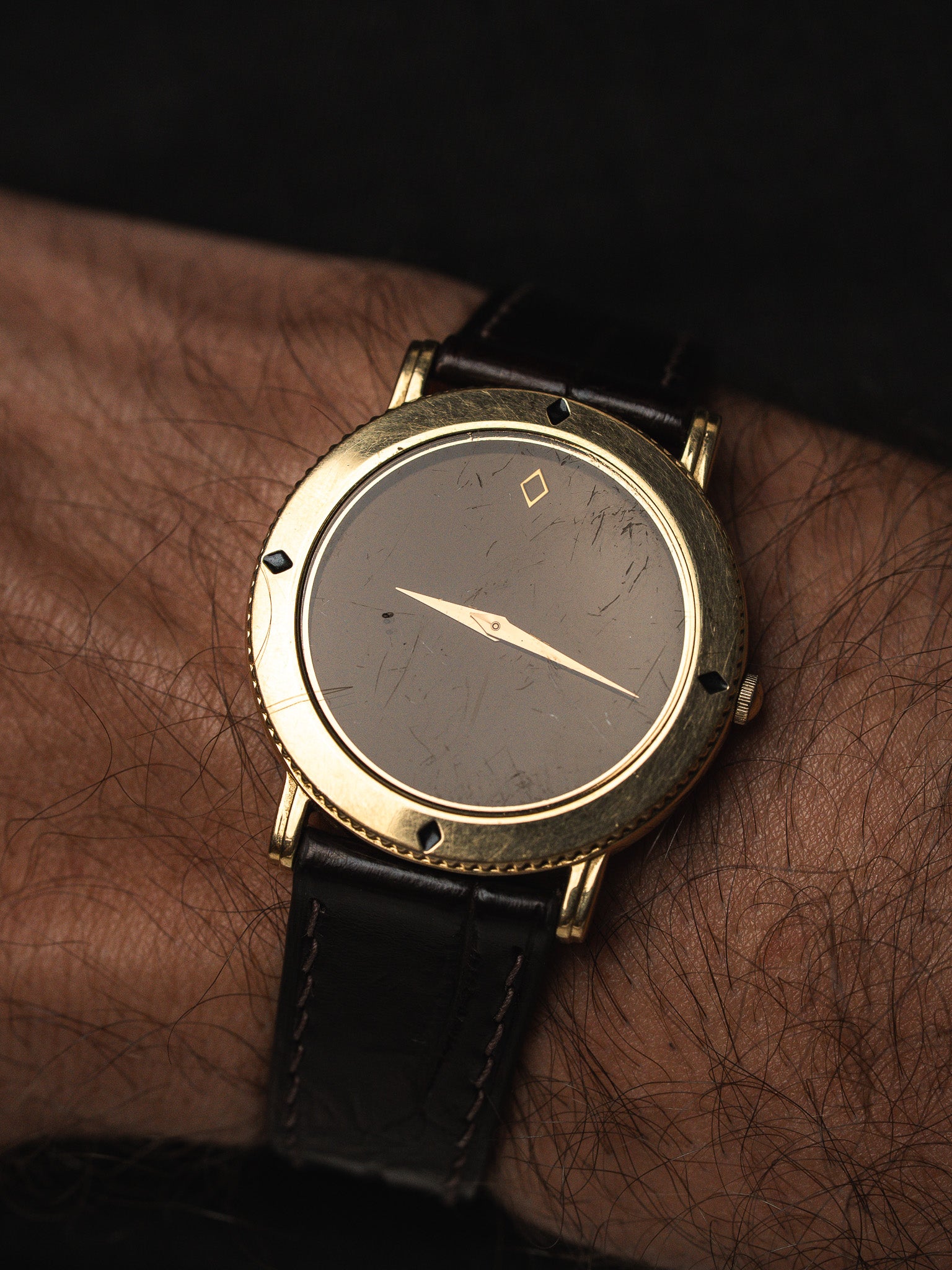 Seiko The Blackdiamond Collection Orologio — Placcato oro Quadrante nascosto (1993)
