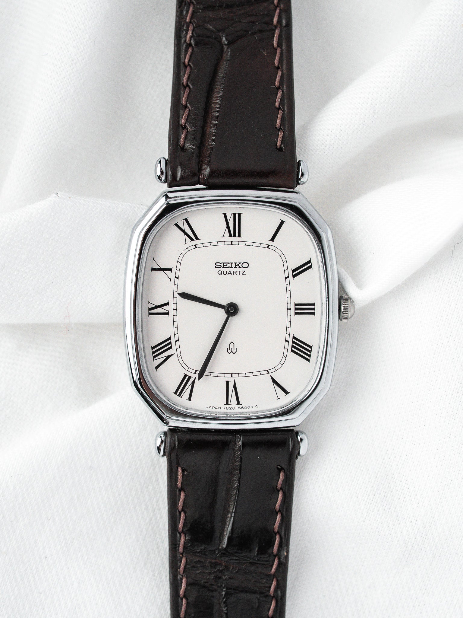 Seiko Vintage 7820-5480 Часы — сталь, римские цифры (1980)