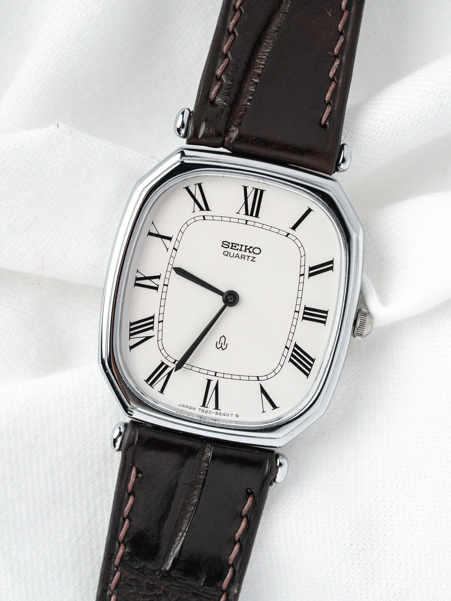 Seiko Vintage 7820-5480 Часы — сталь, римские цифры (1980)