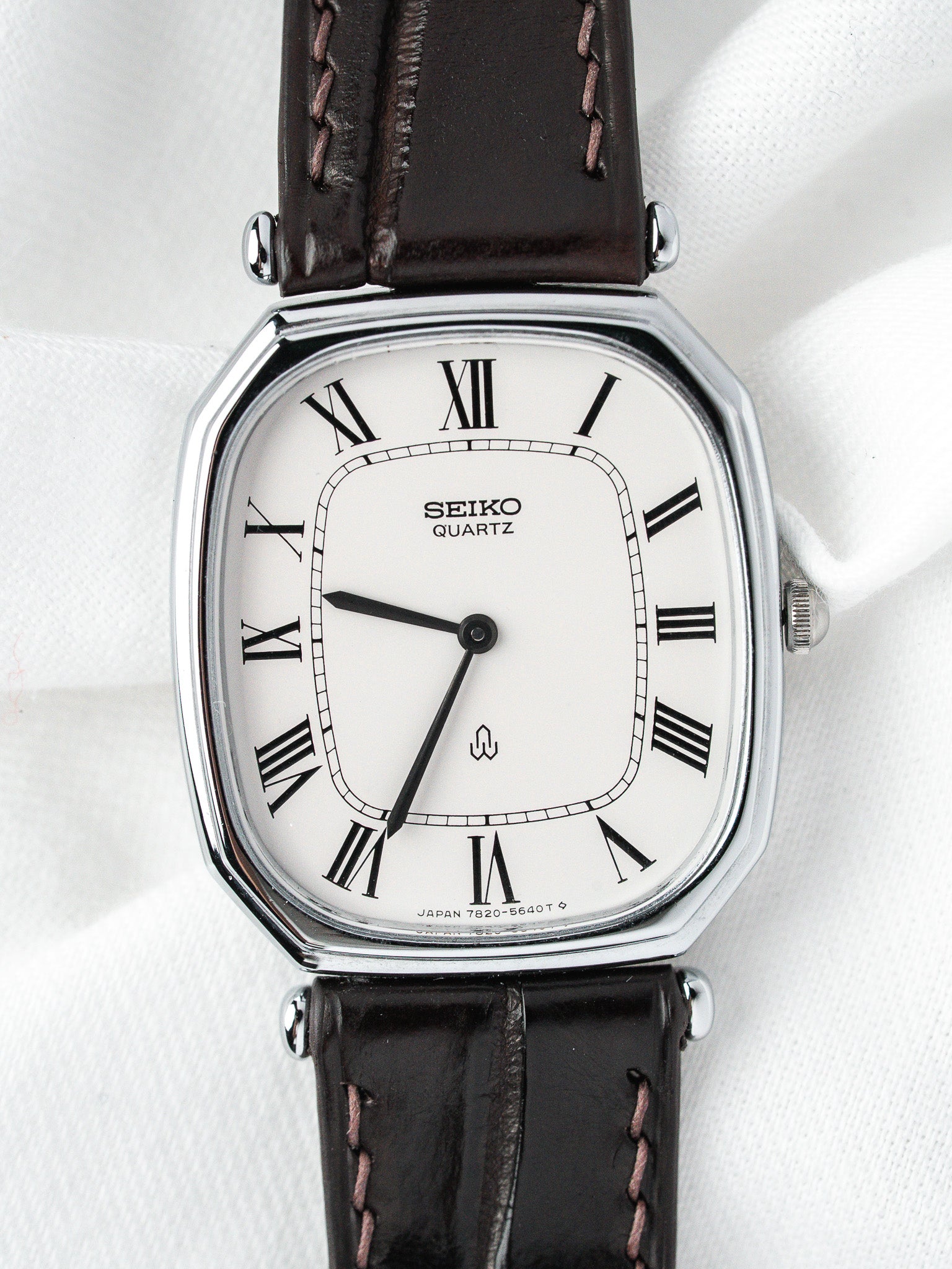 Seiko Vintage 7820-5480 Часы — сталь, римские цифры (1980)