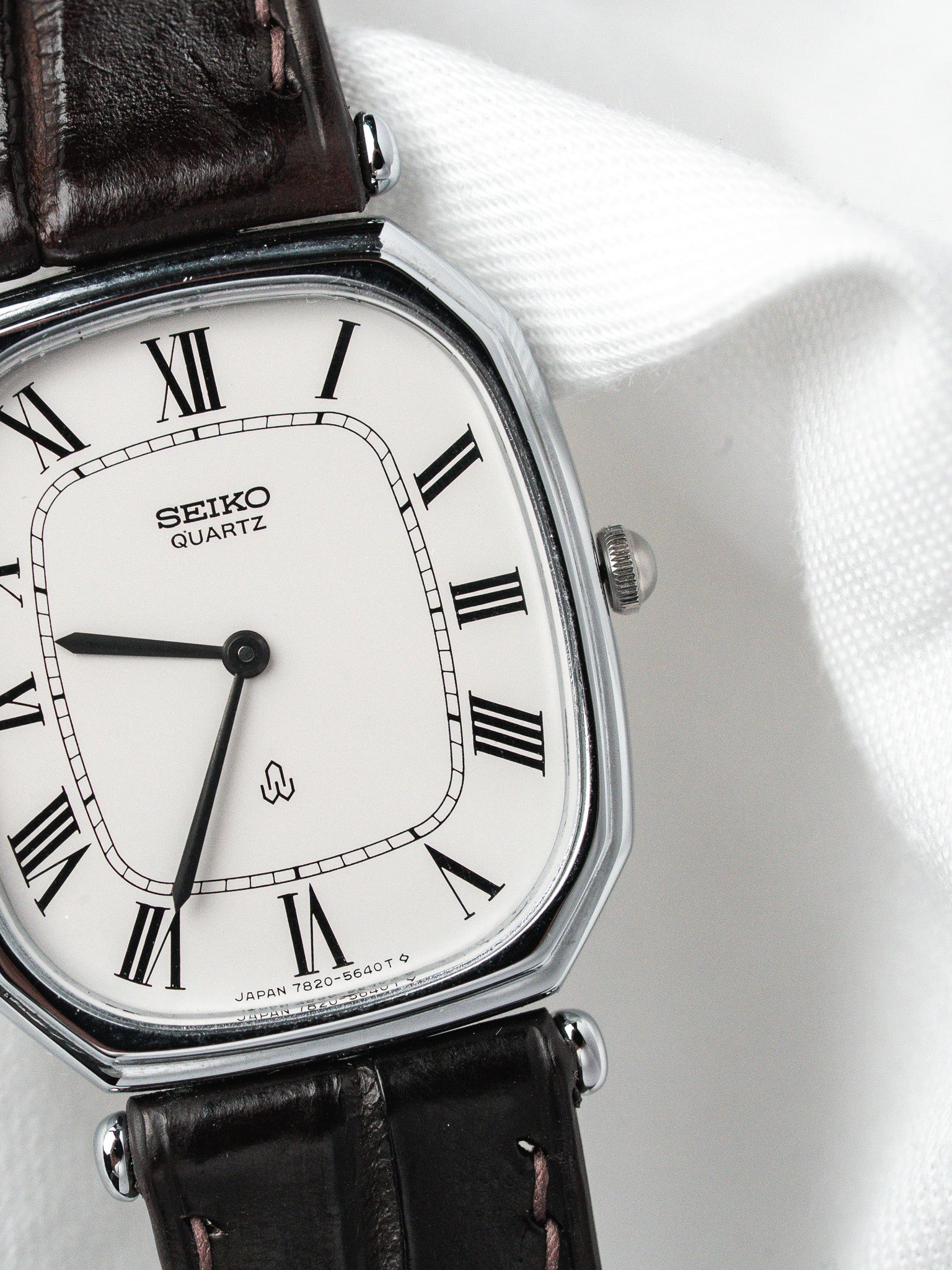 Seiko Vintage 7820-5480 Часы — сталь, римские цифры (1980)