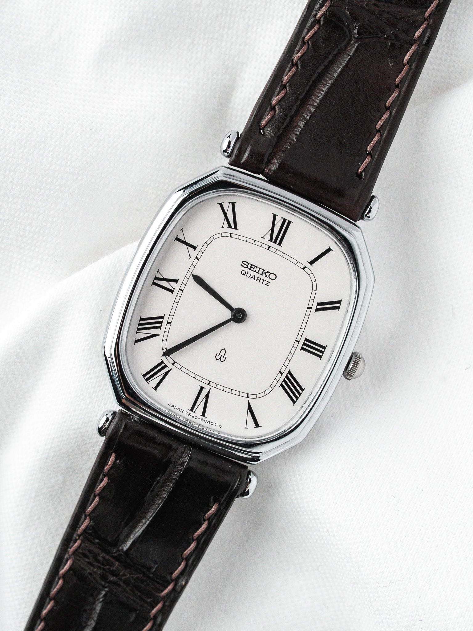 Seiko Vintage 7820-5480 Часы — сталь, римские цифры (1980)