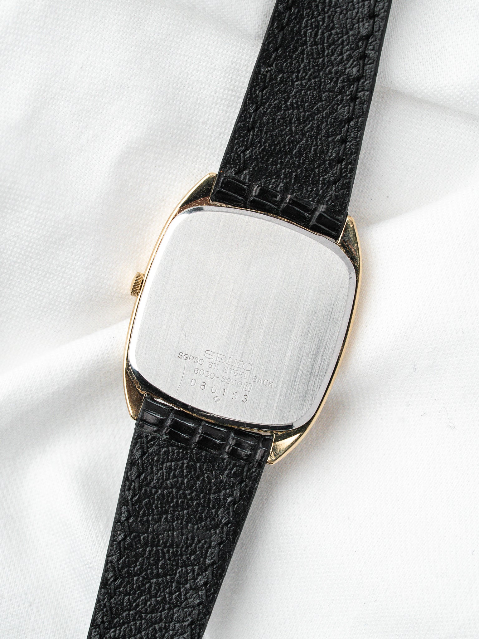 Seiko Vintage 6030-5250 Watch — Подушка с позолотой (1980)
