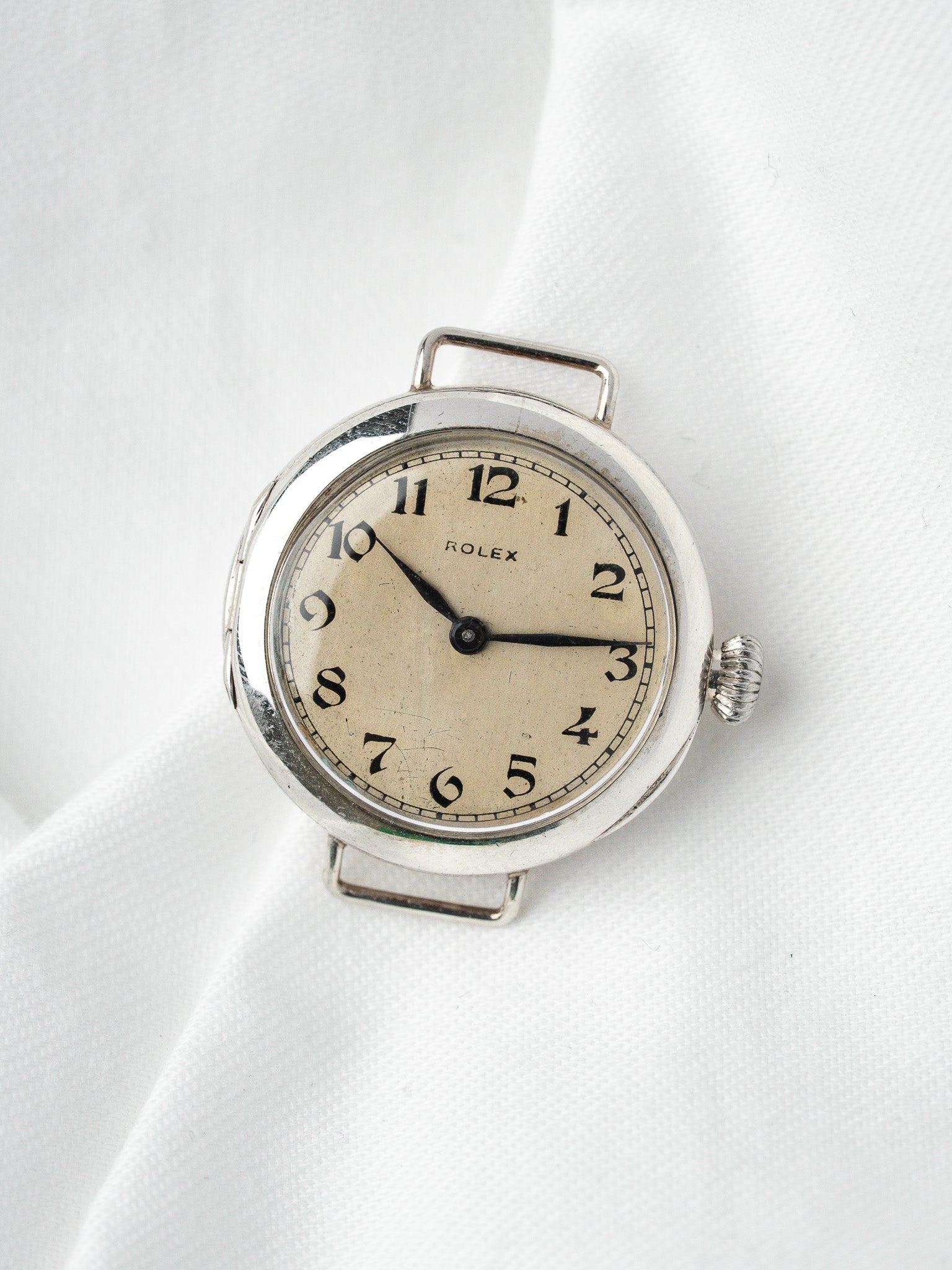 Vintage Rolex Watch Silver — Wilsdorf & Davis (1915-1920)