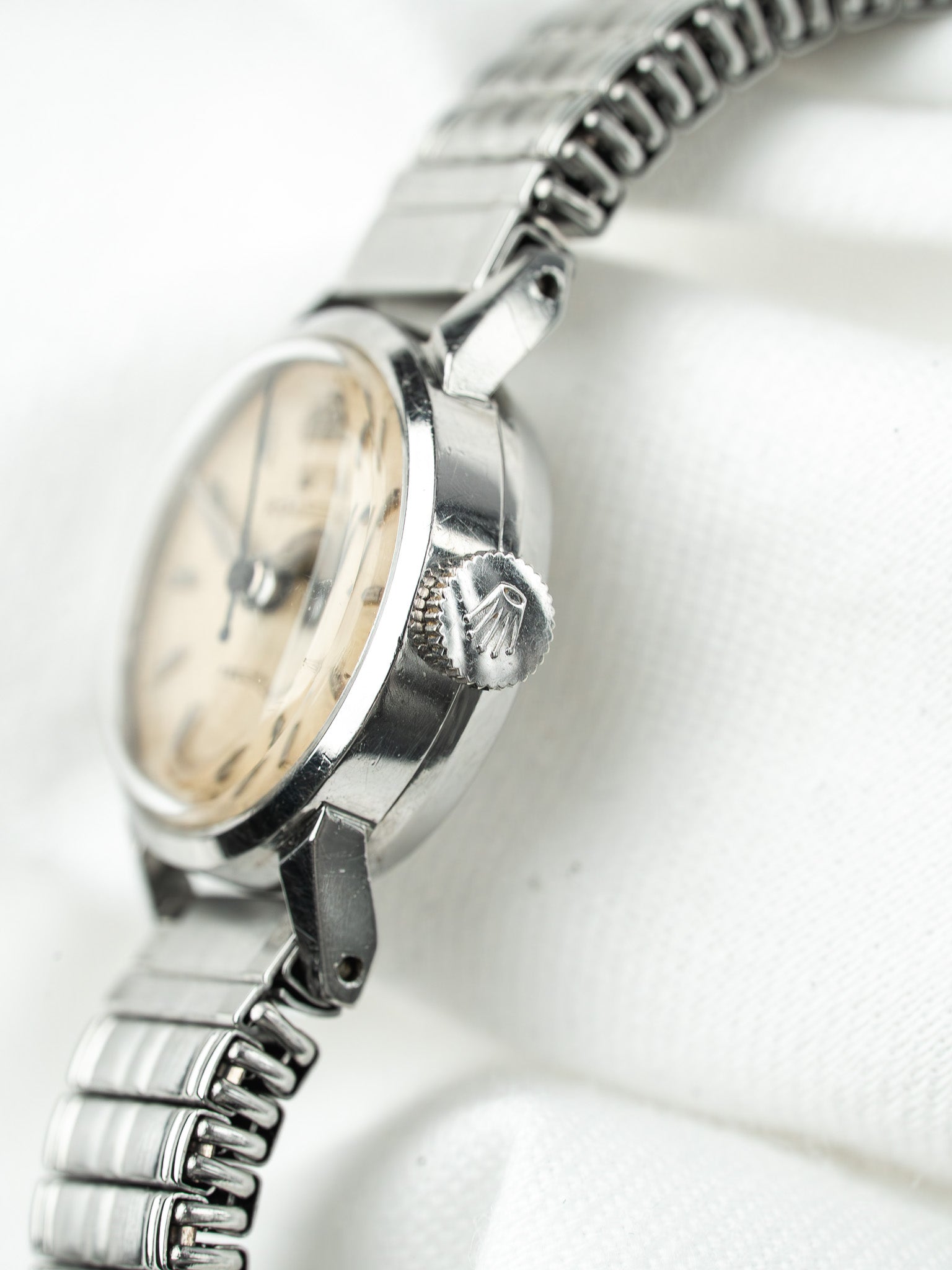 Rolex Precision 9169 Vintage — Montre Femme Trotteuse Bleuie (1955)