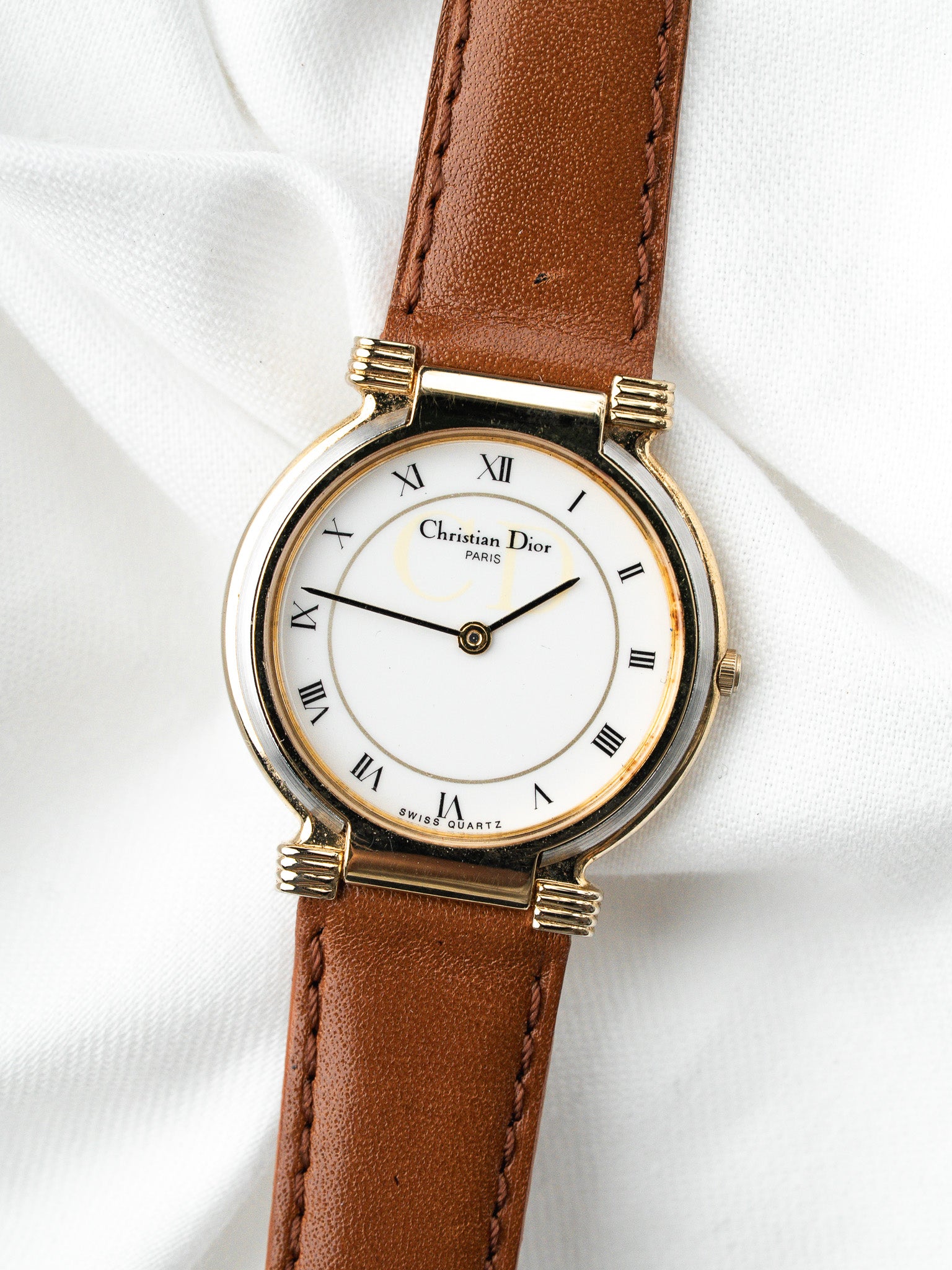 Christian Dior Vintage 511501 Watch — Two-Tone Monogram (1990s)