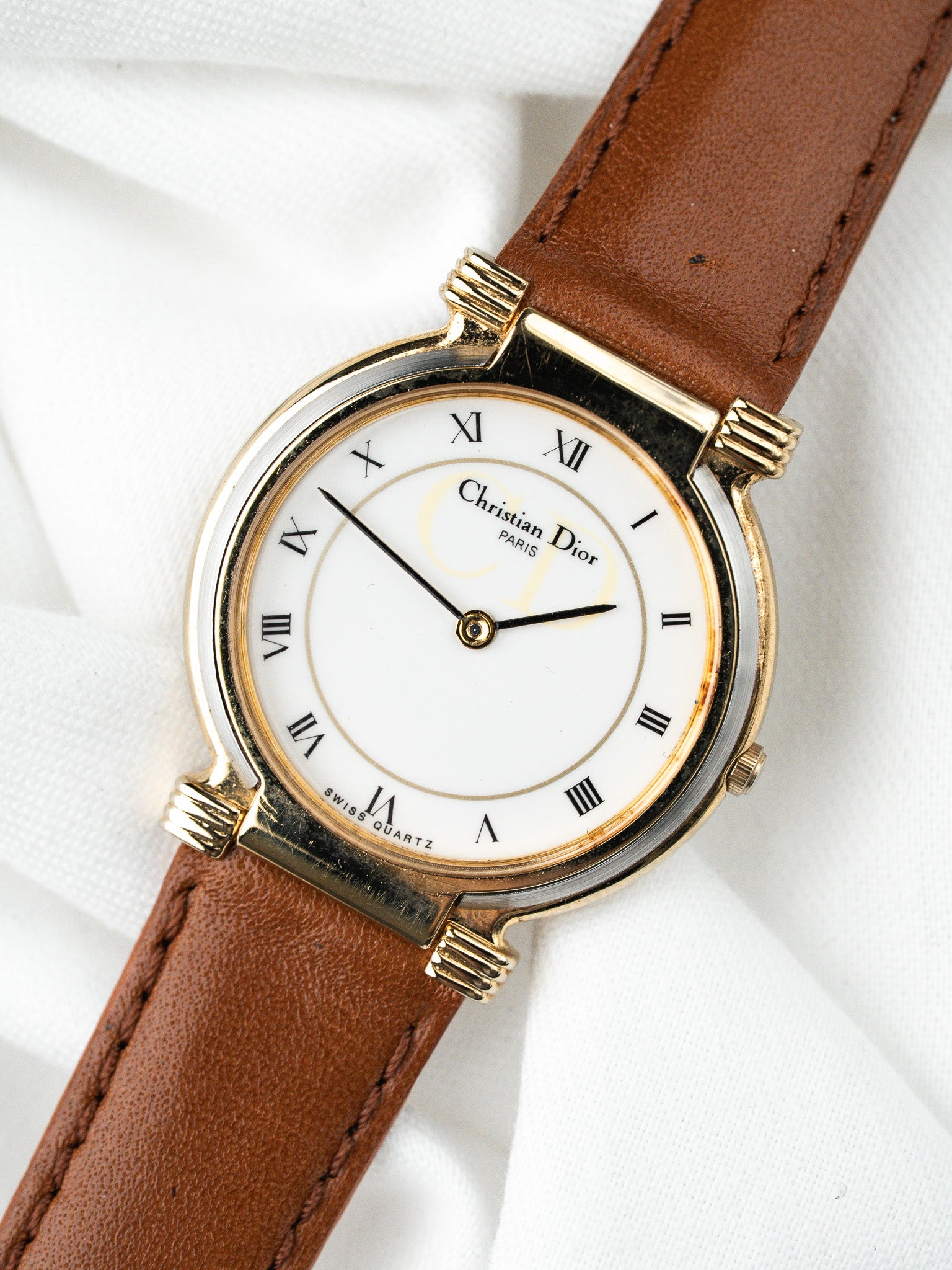Christian Dior Vintage 511501 Watch — Two-Tone Monogram (1990s)