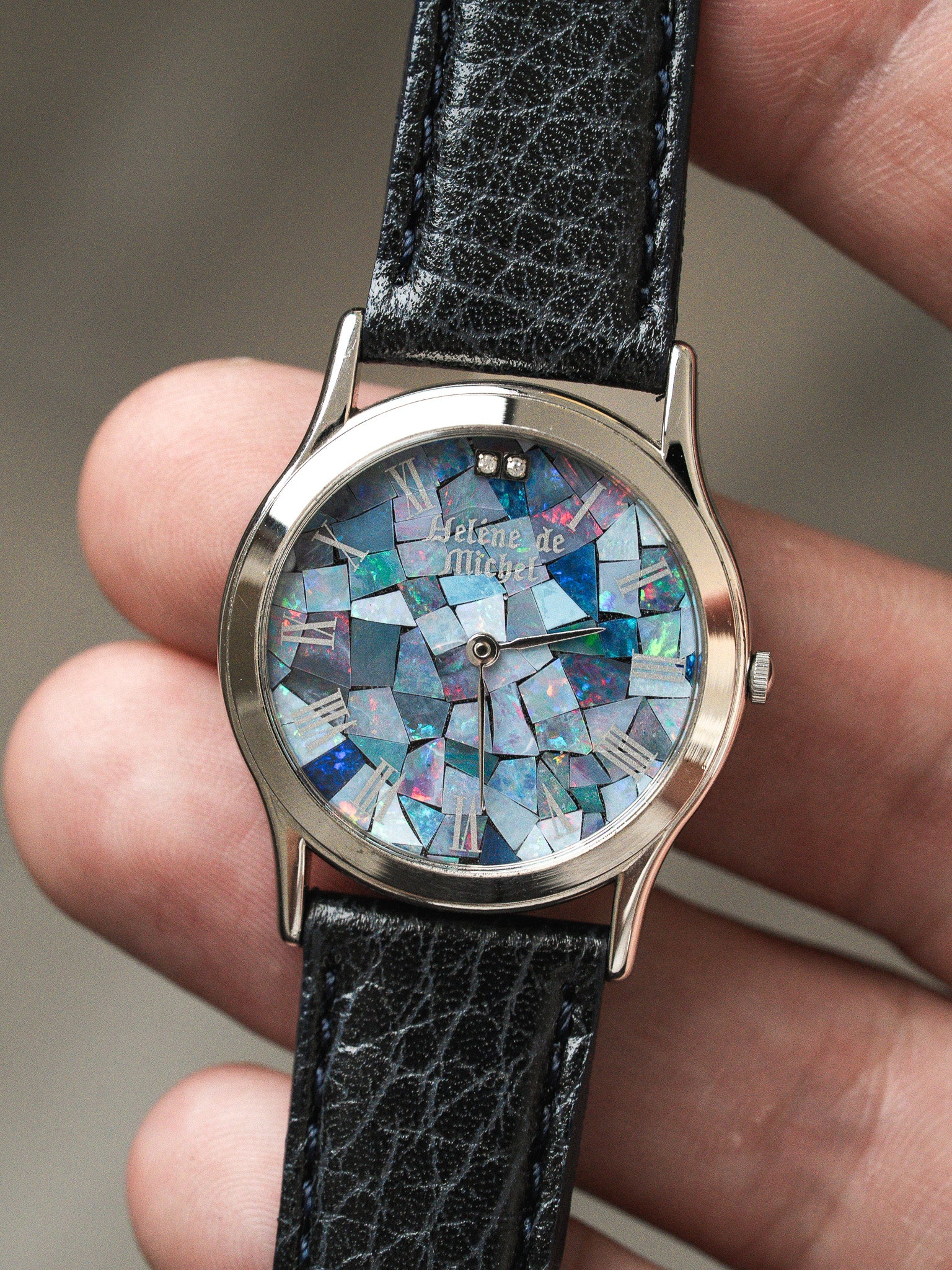 Montre Hélène de Michel Argent — Cadran Opale Mosaïque (1990s)