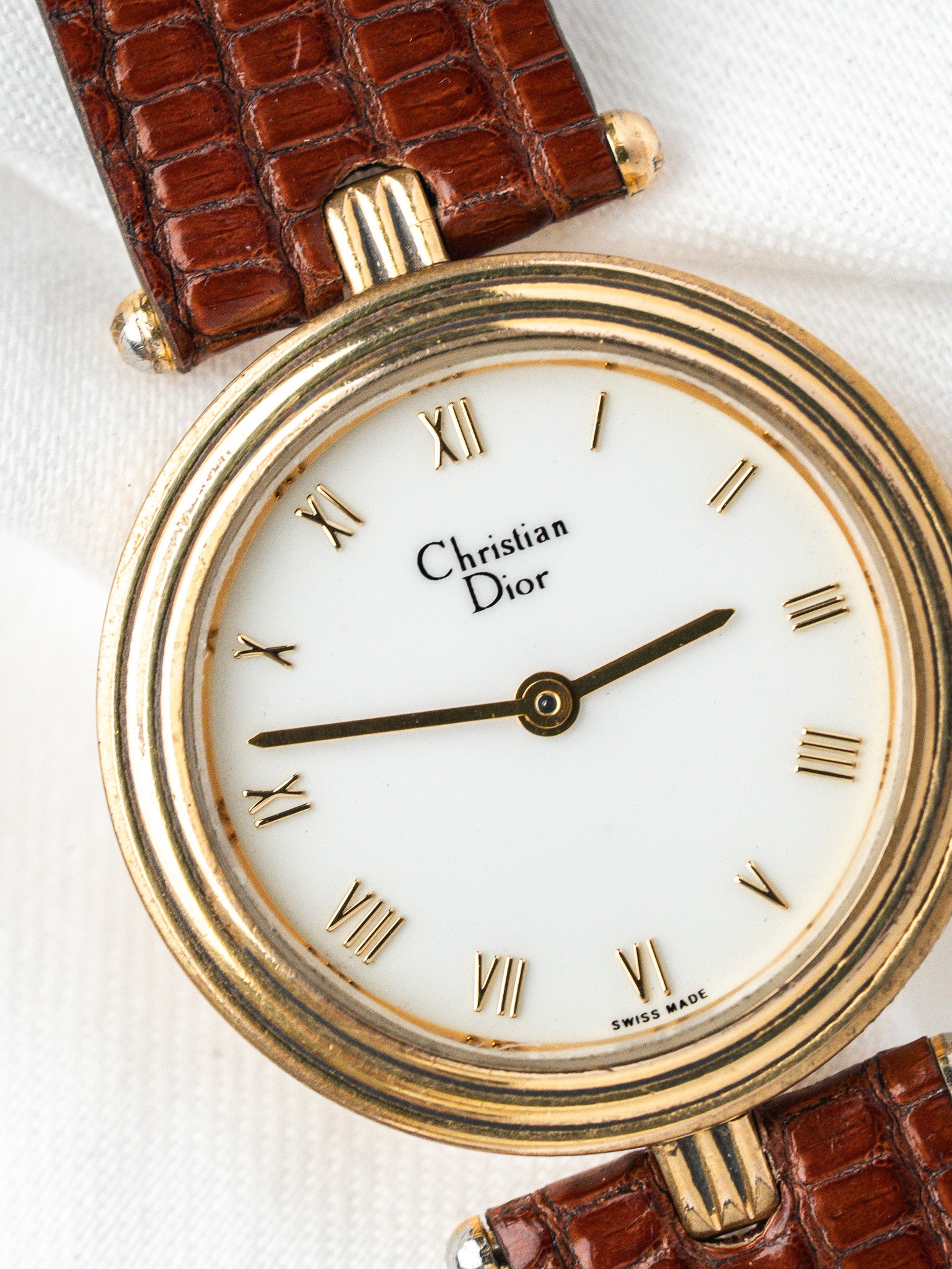Montre Christian Dior Vintage — Chiffres Romains Or (1990s)