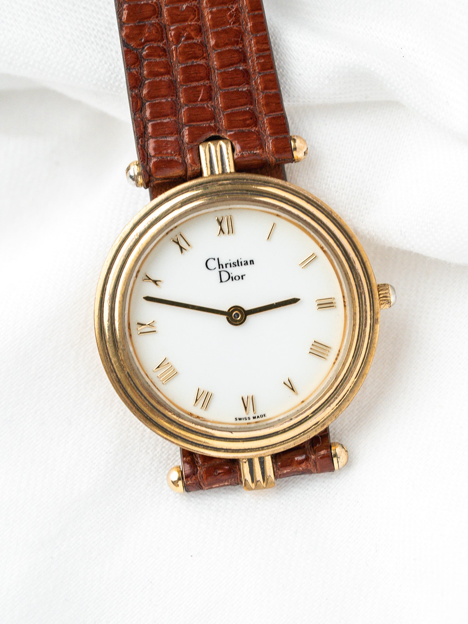 Montre Christian Dior Vintage — Chiffres Romains Or (1990s)