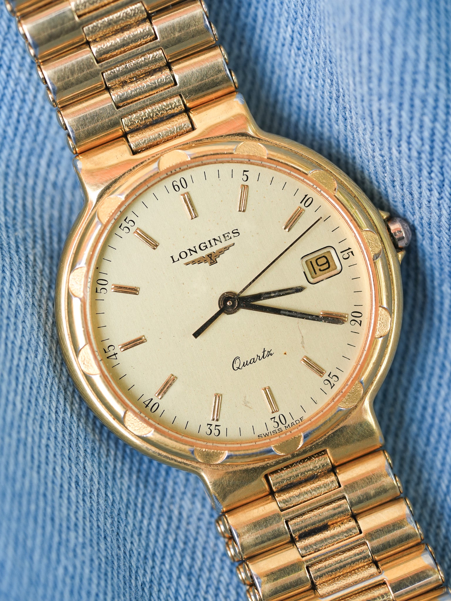 Longines - Conquest date Plaqué or - 1990s