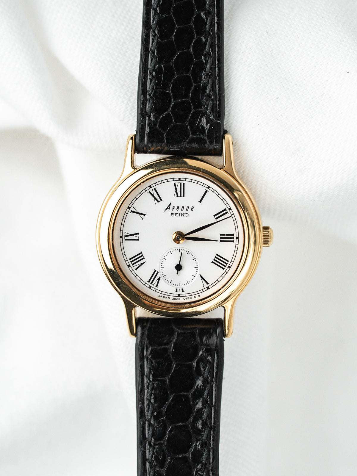 Seiko Avenue Watch 2K22-0080 Goldplattiert — Kleine Sekunde (1998)