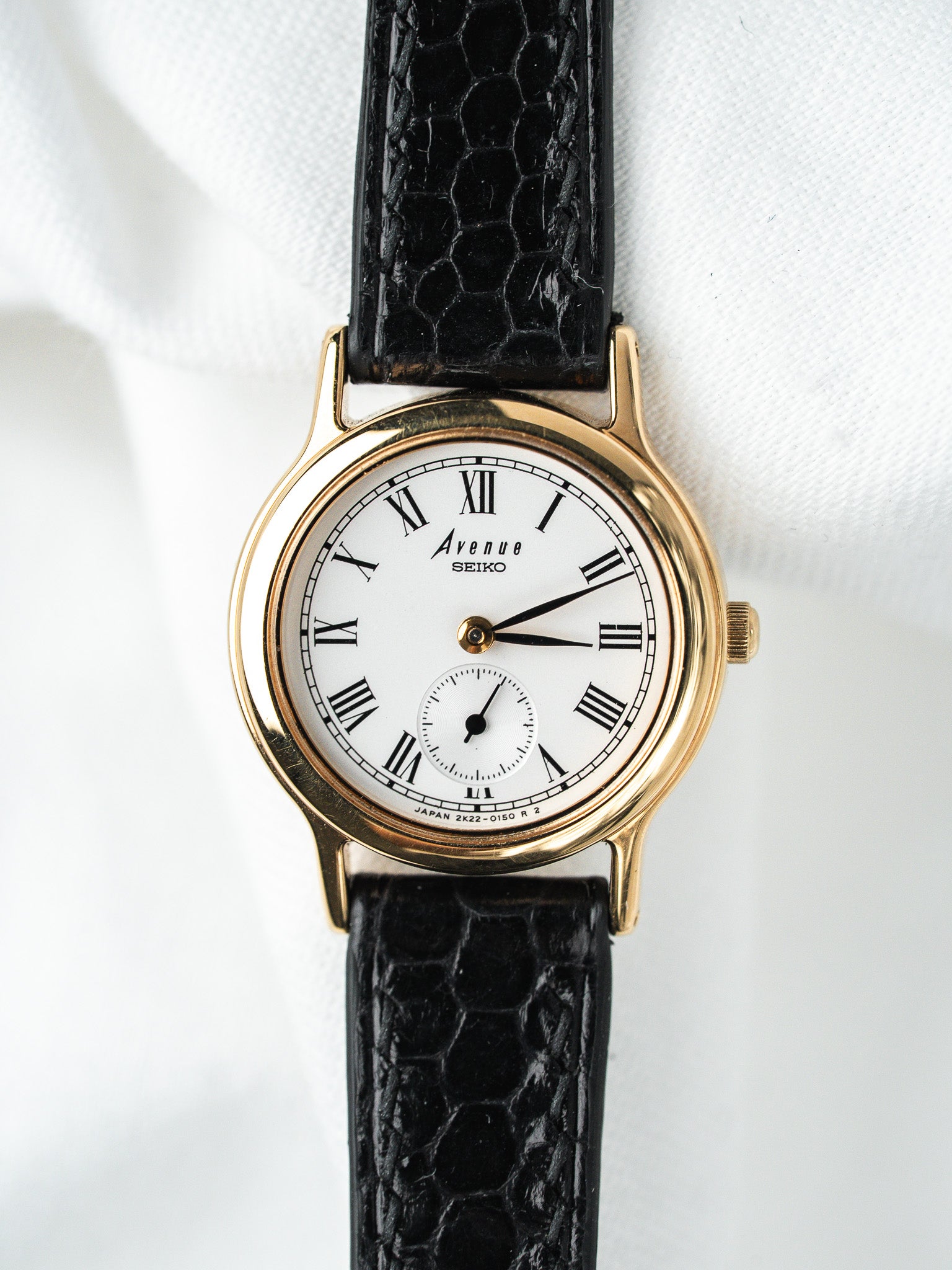 Seiko Avenue Watch 2K22-0080 Goldplattiert — Kleine Sekunde (1998)