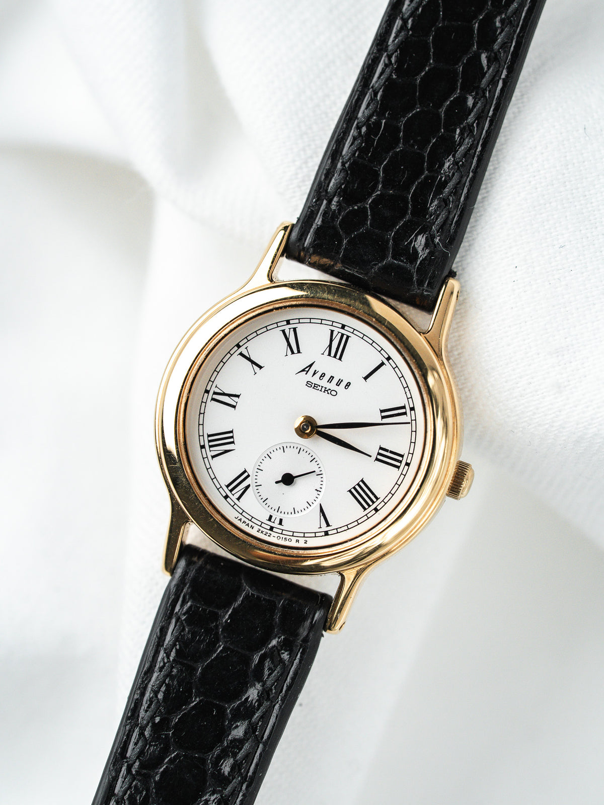 Seiko Avenue Watch 2K22-0080 Goldplattiert — Kleine Sekunde (1998)
