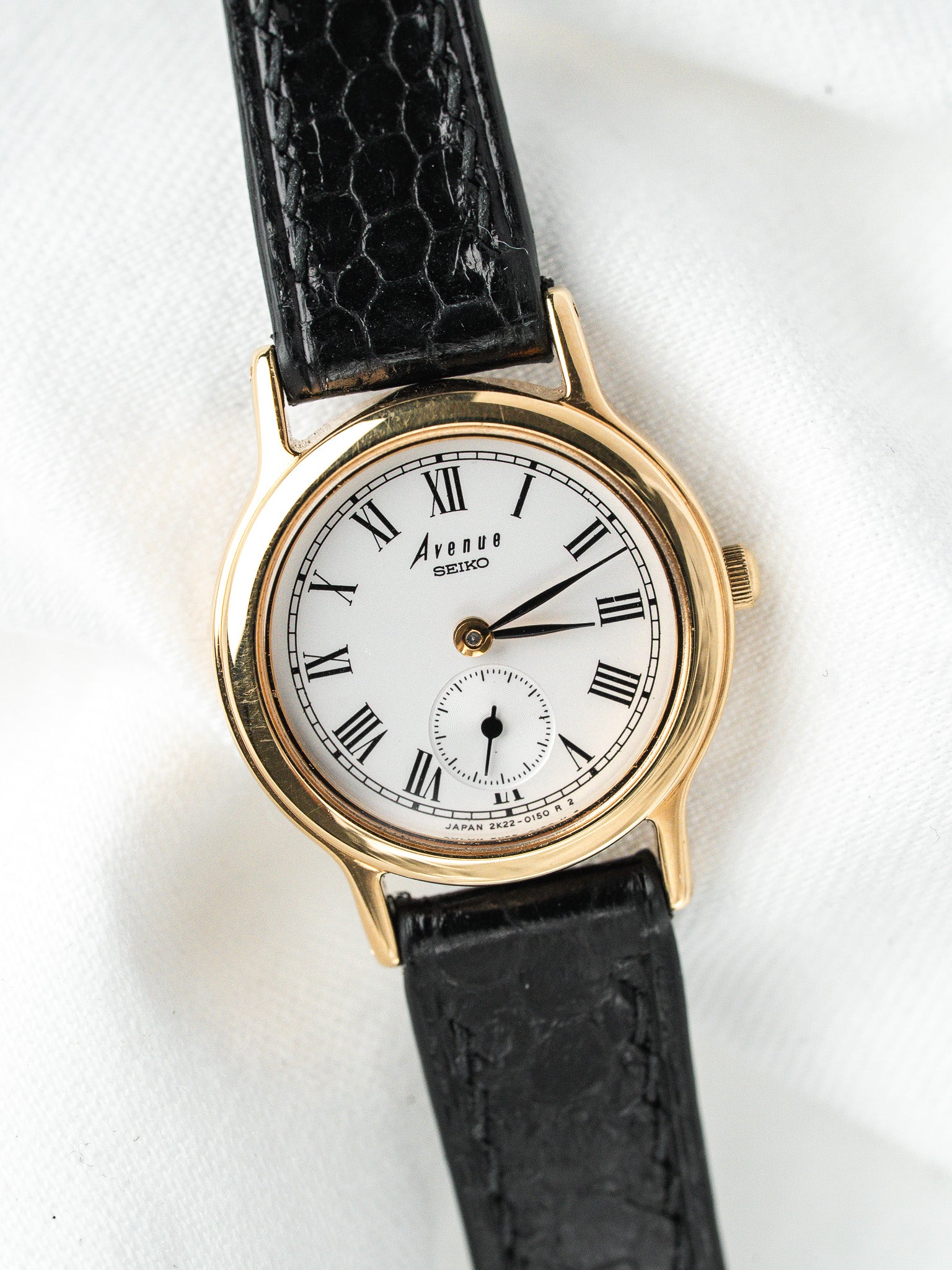 Seiko Avenue Watch 2K22-0080 Goldplattiert — Kleine Sekunde (1998)