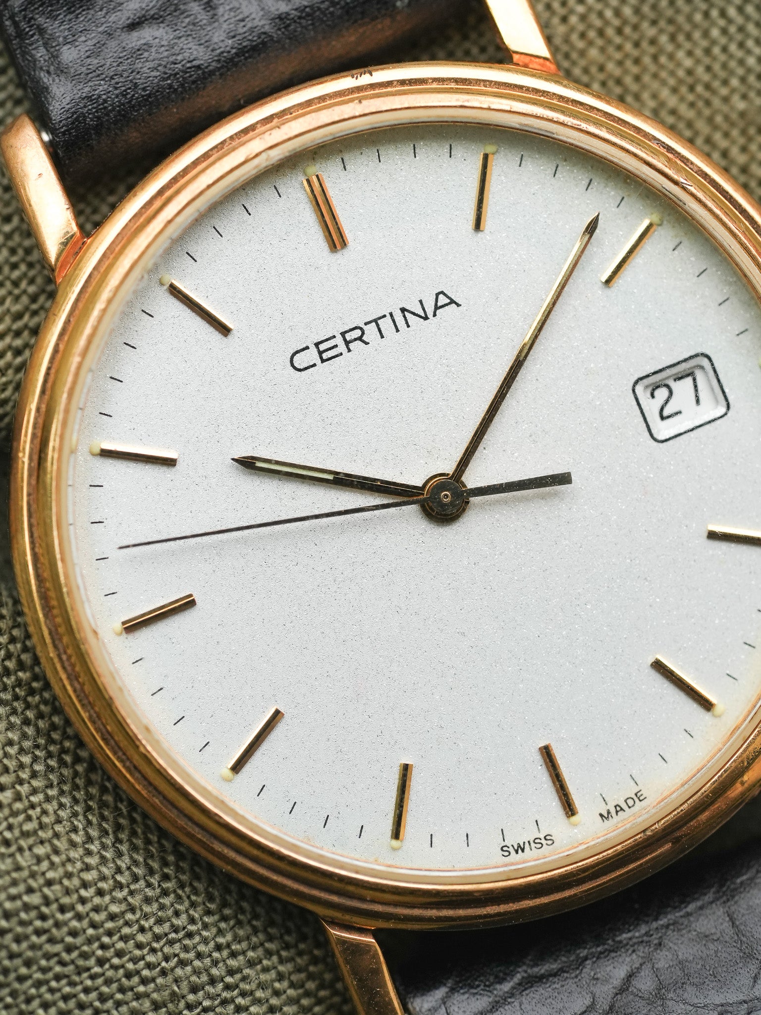 Certina - Пыль позолоченная Дата - 1990s