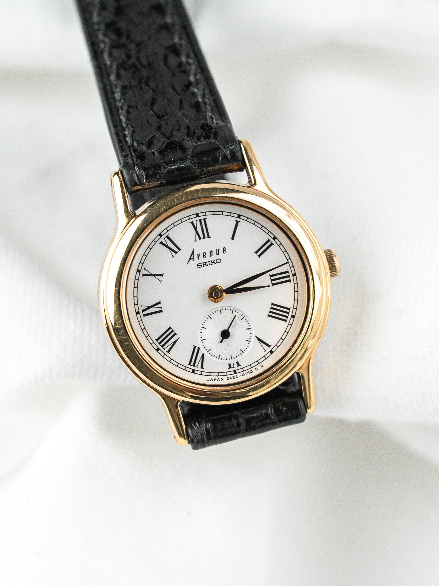 Seiko Avenue Watch 2K22-0080 Goldplattiert — Kleine Sekunde (1998)